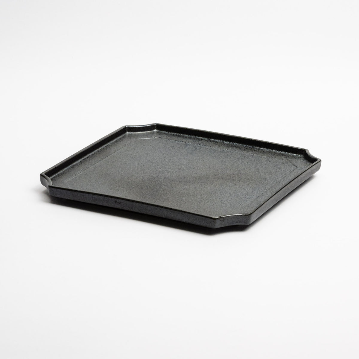 111-1657 Black silver square plate 23