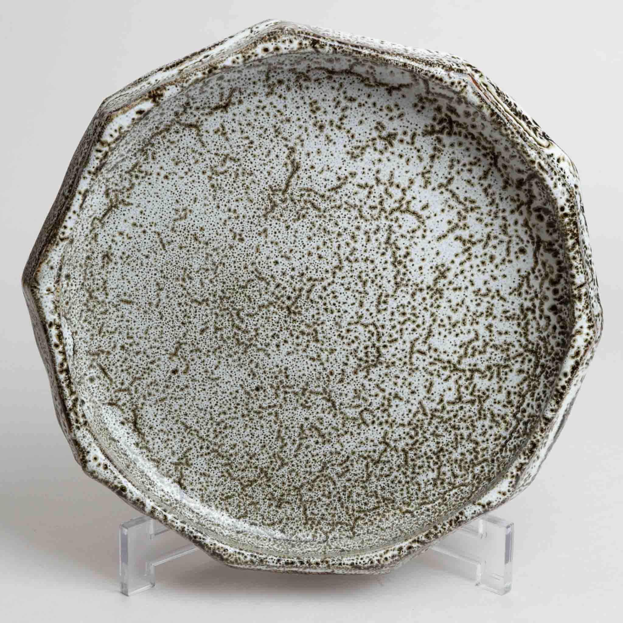 118-5778 Grey decagonal plate w/rim