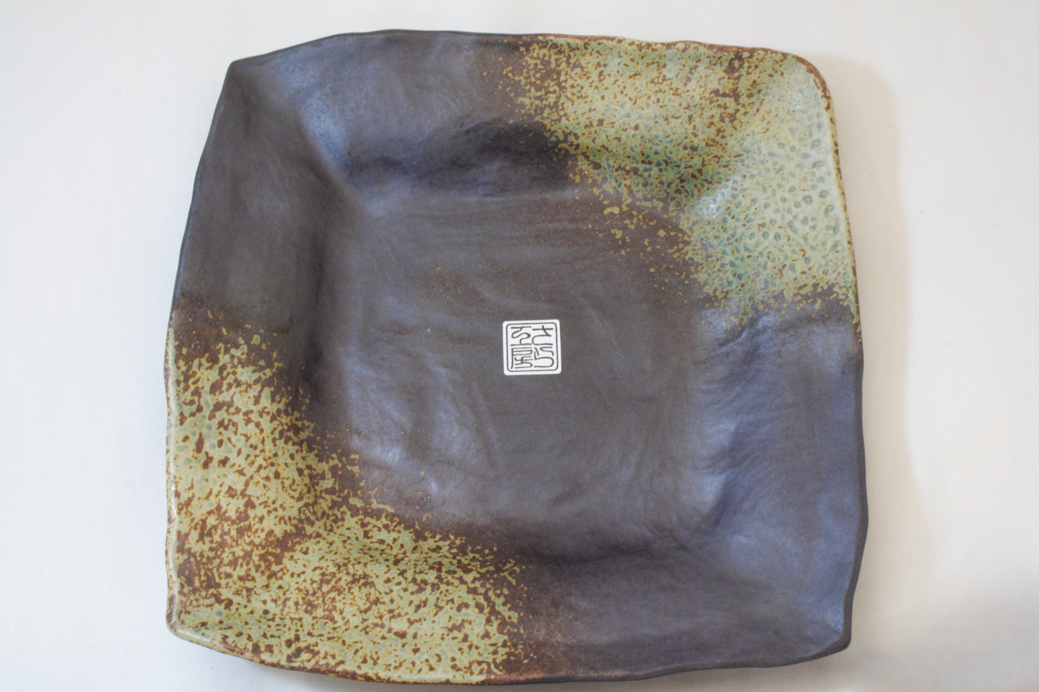 118-6177 Grey sq. plate with rim