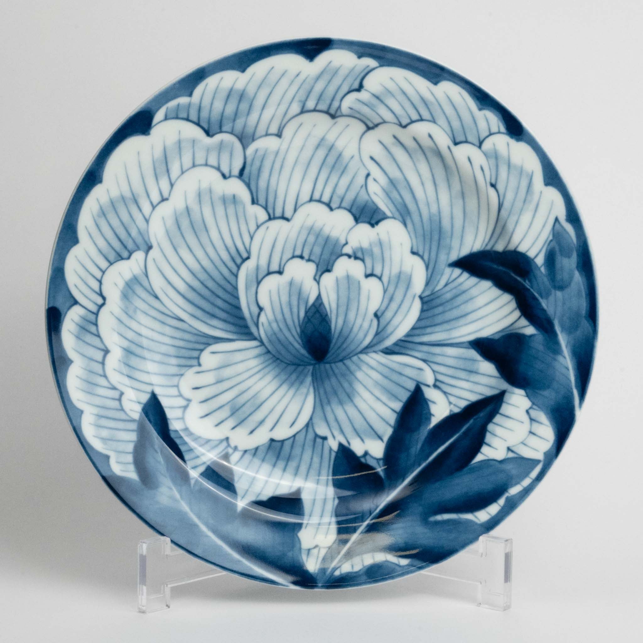 121-1038 Peony round plate 24cm