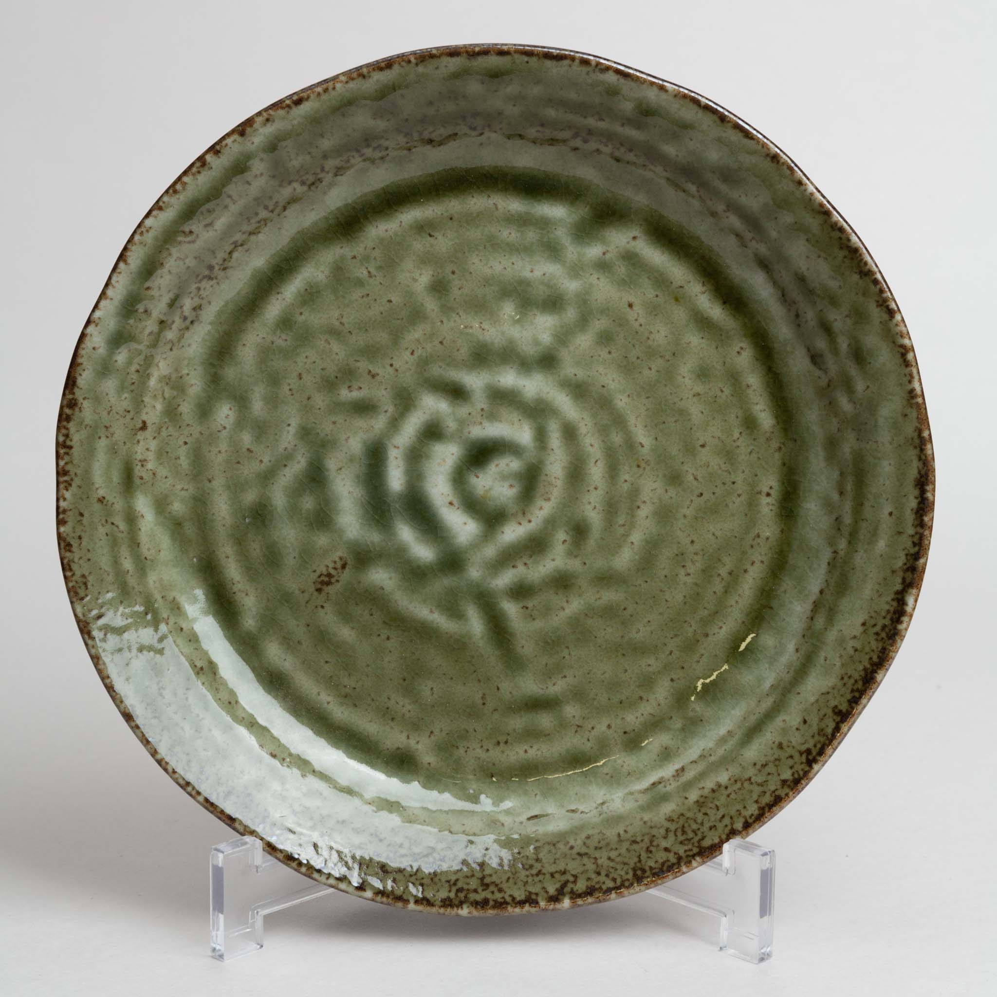 128-5728 Green dinner plate 24cm