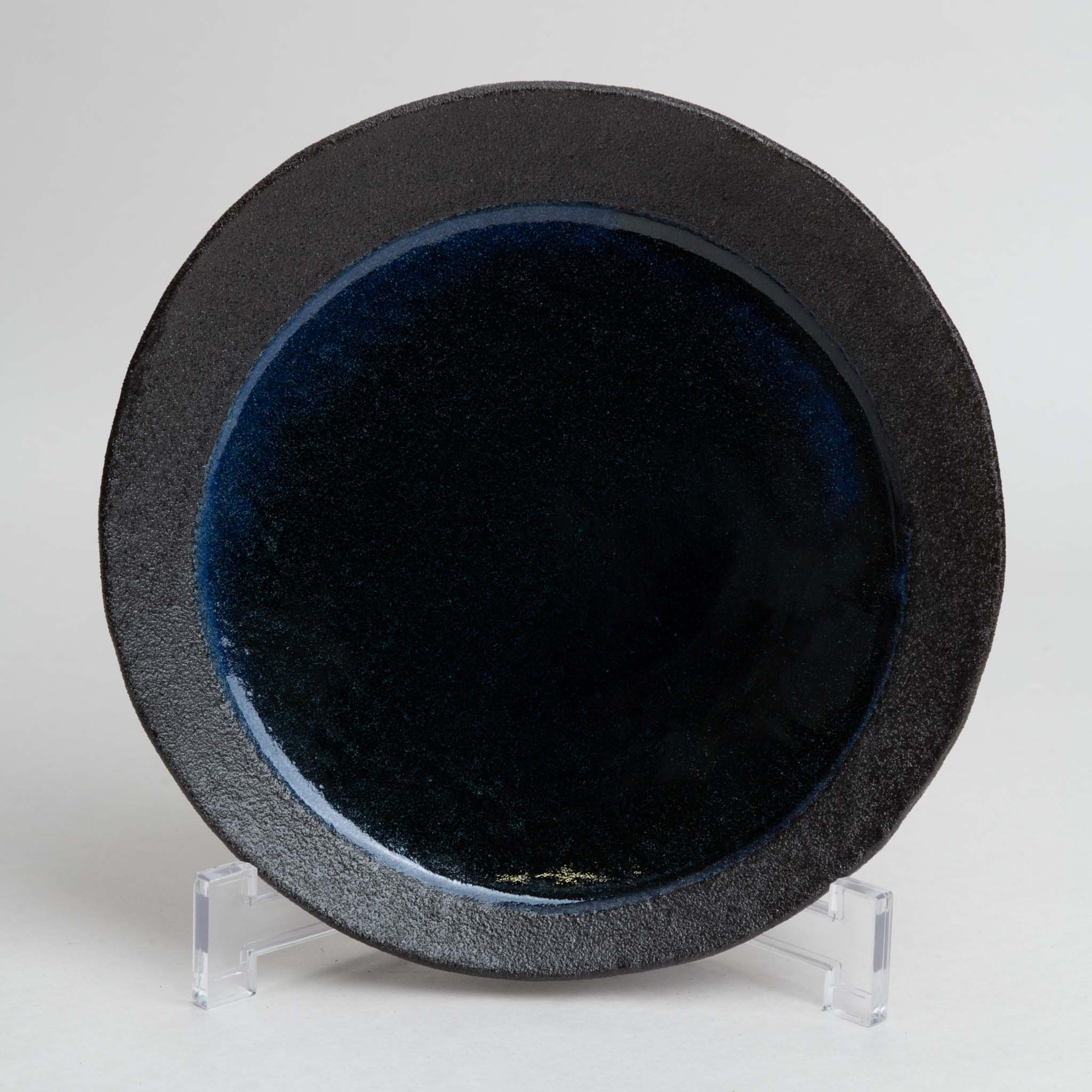 131-0989 Dark blue moonlight plate