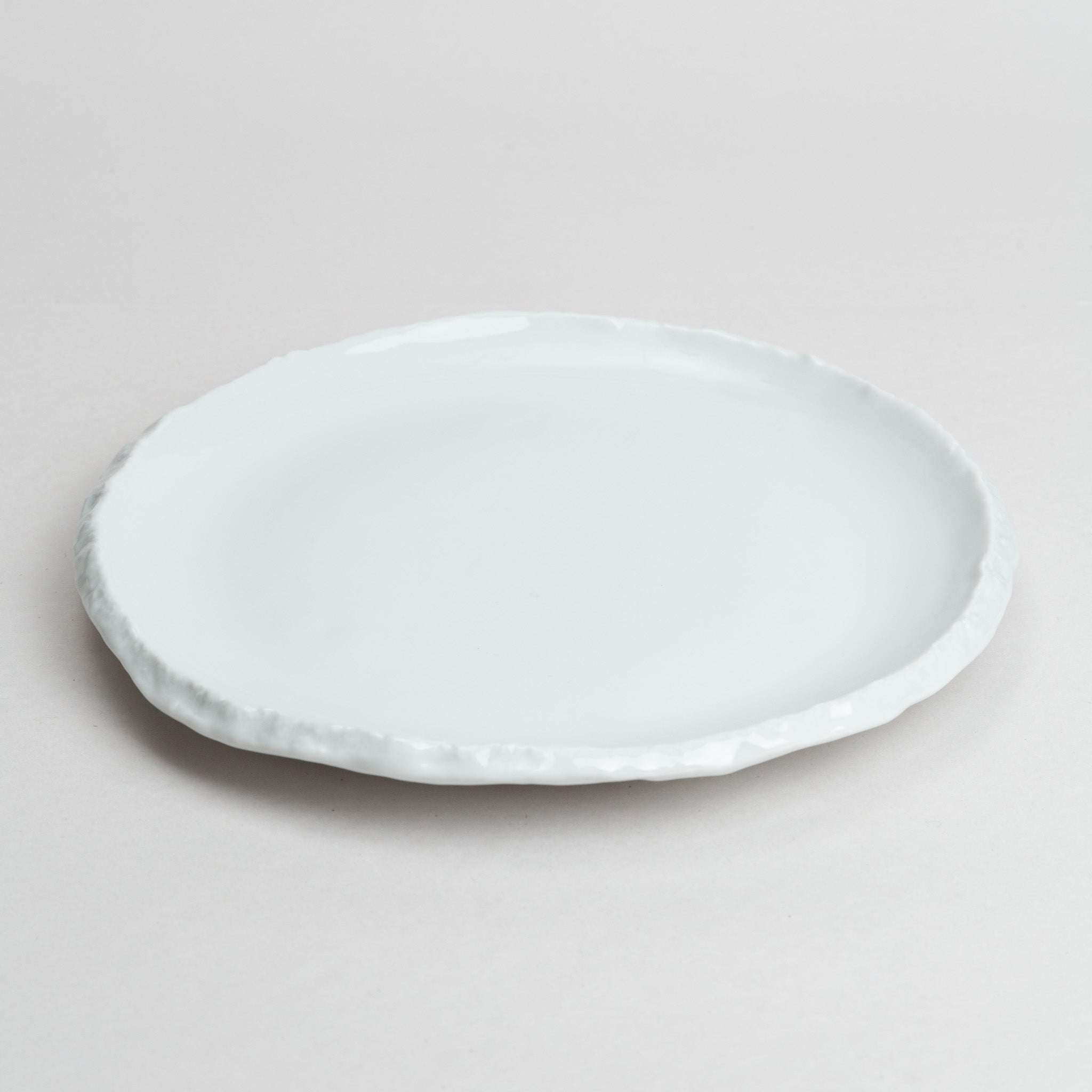 138-4969 Footed white round plate