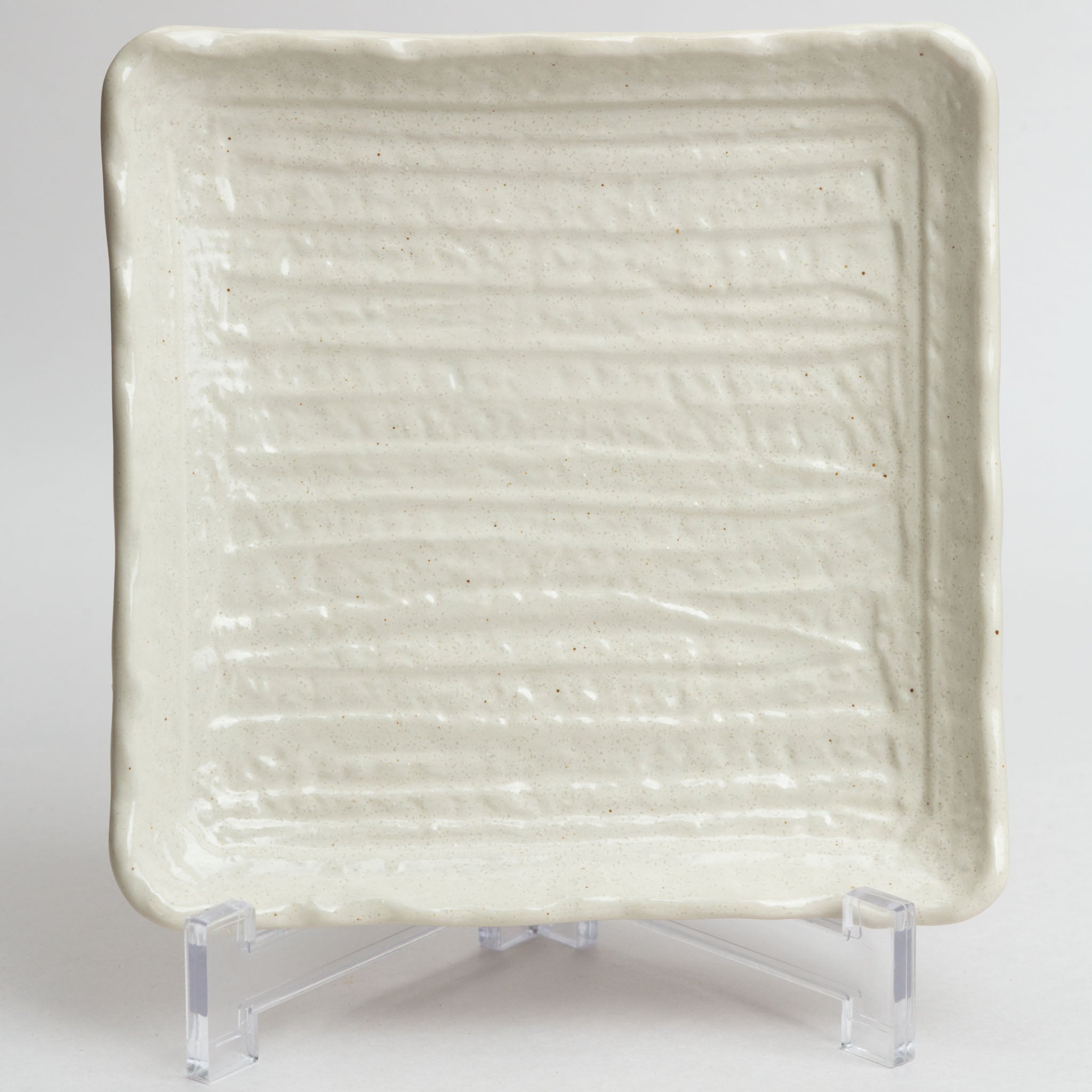138-5712 White square mid plate