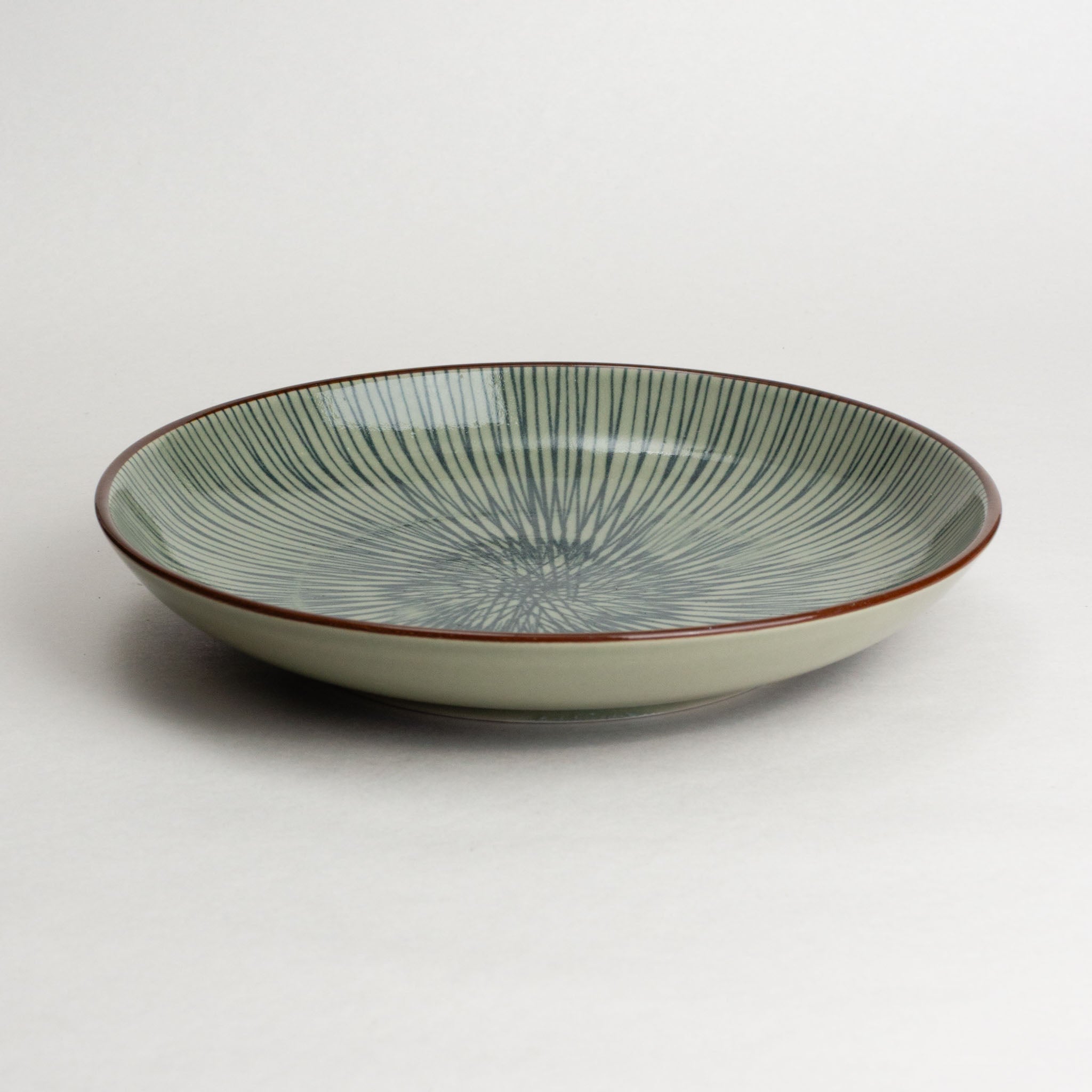 139-7325 Blue Tokusa plate 21cm