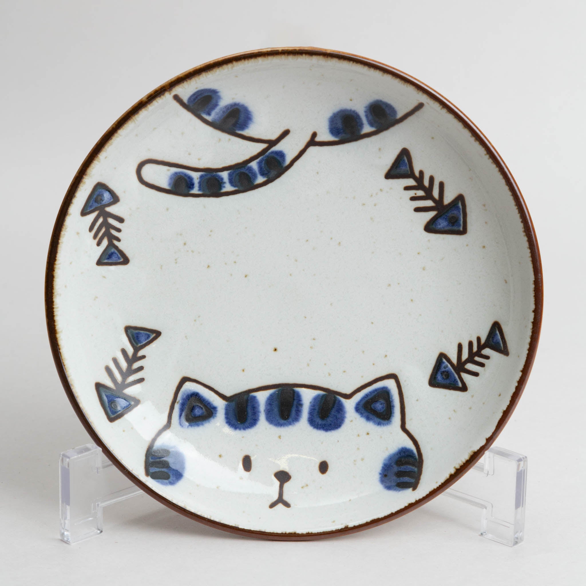 141-0845 Cat plate 16.2cm