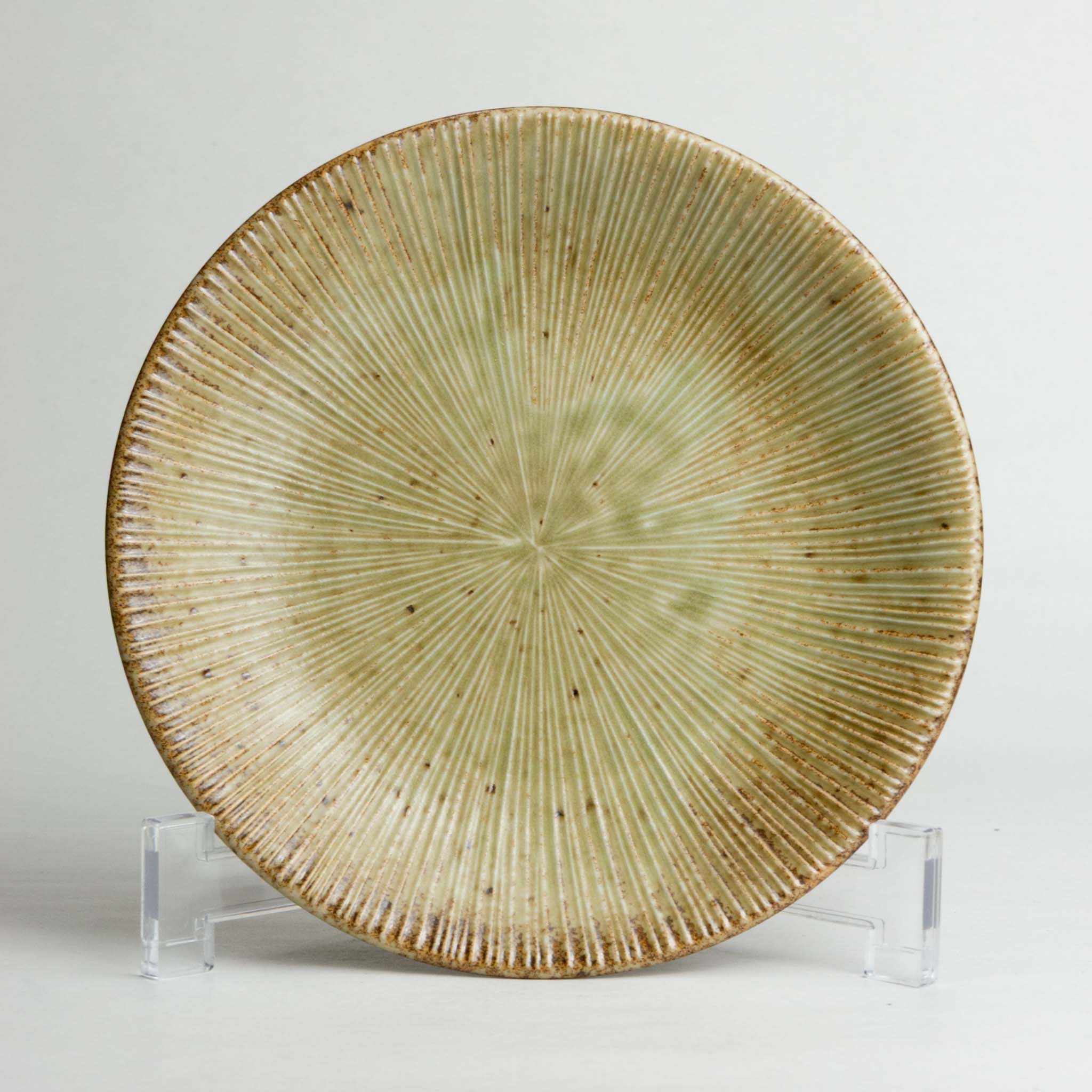 141-1216 Radical lines on brown side plate