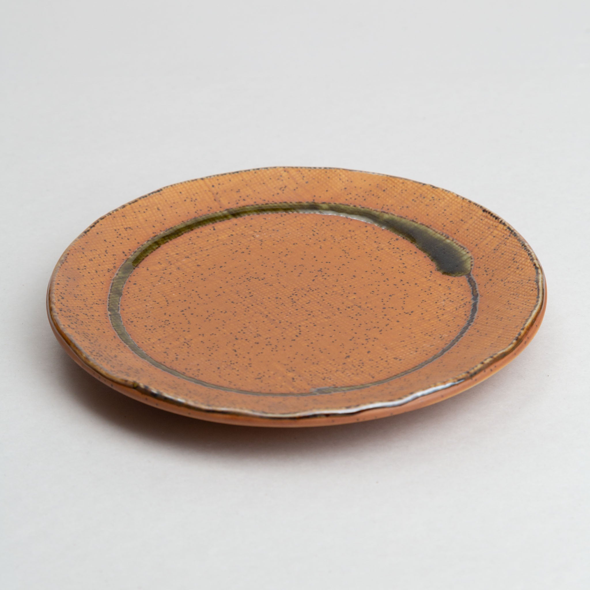 148-5252 Iga Green swirl plate