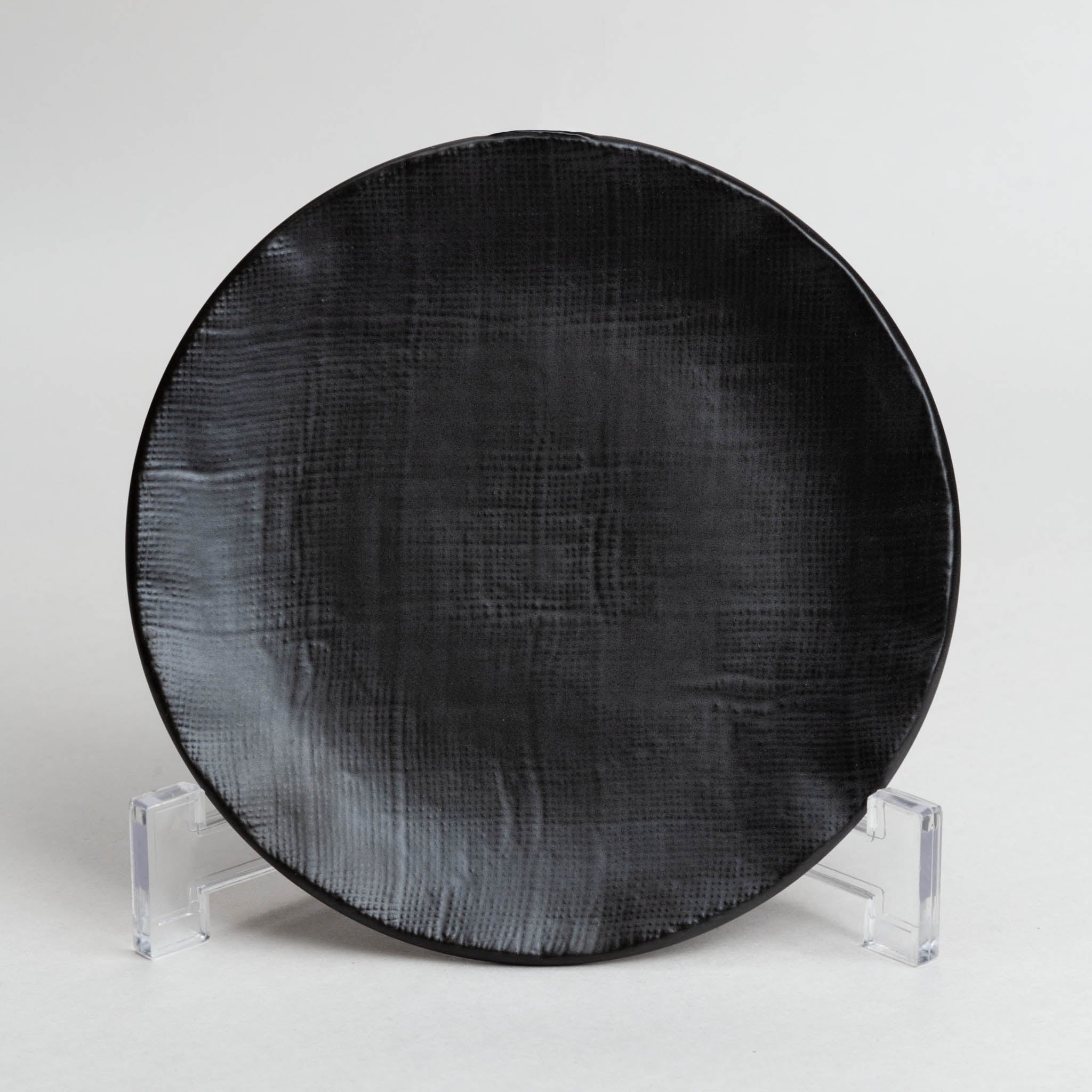 148-6095 Matt black side plate 16cm