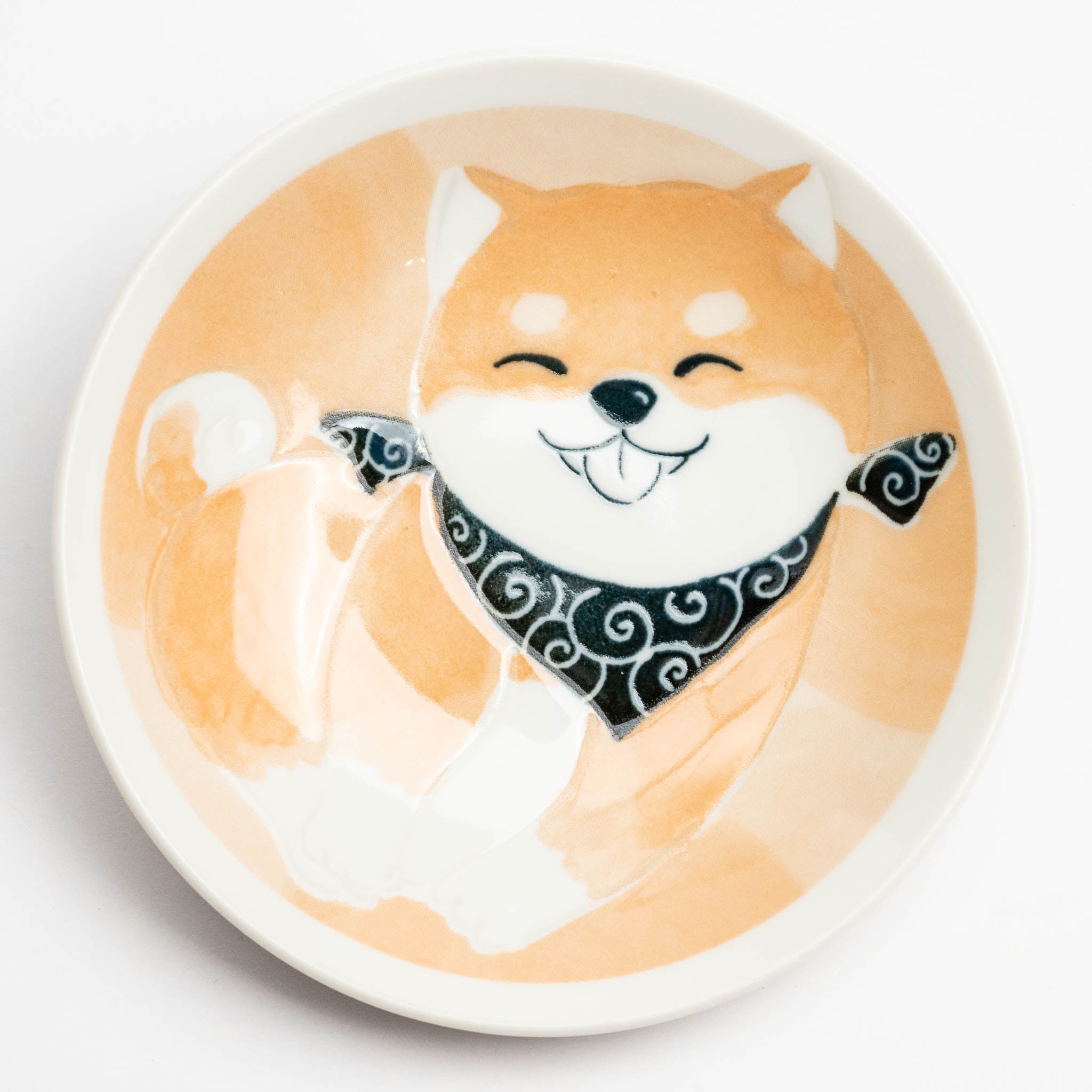 151-1838 Smiey dog plate Orange
