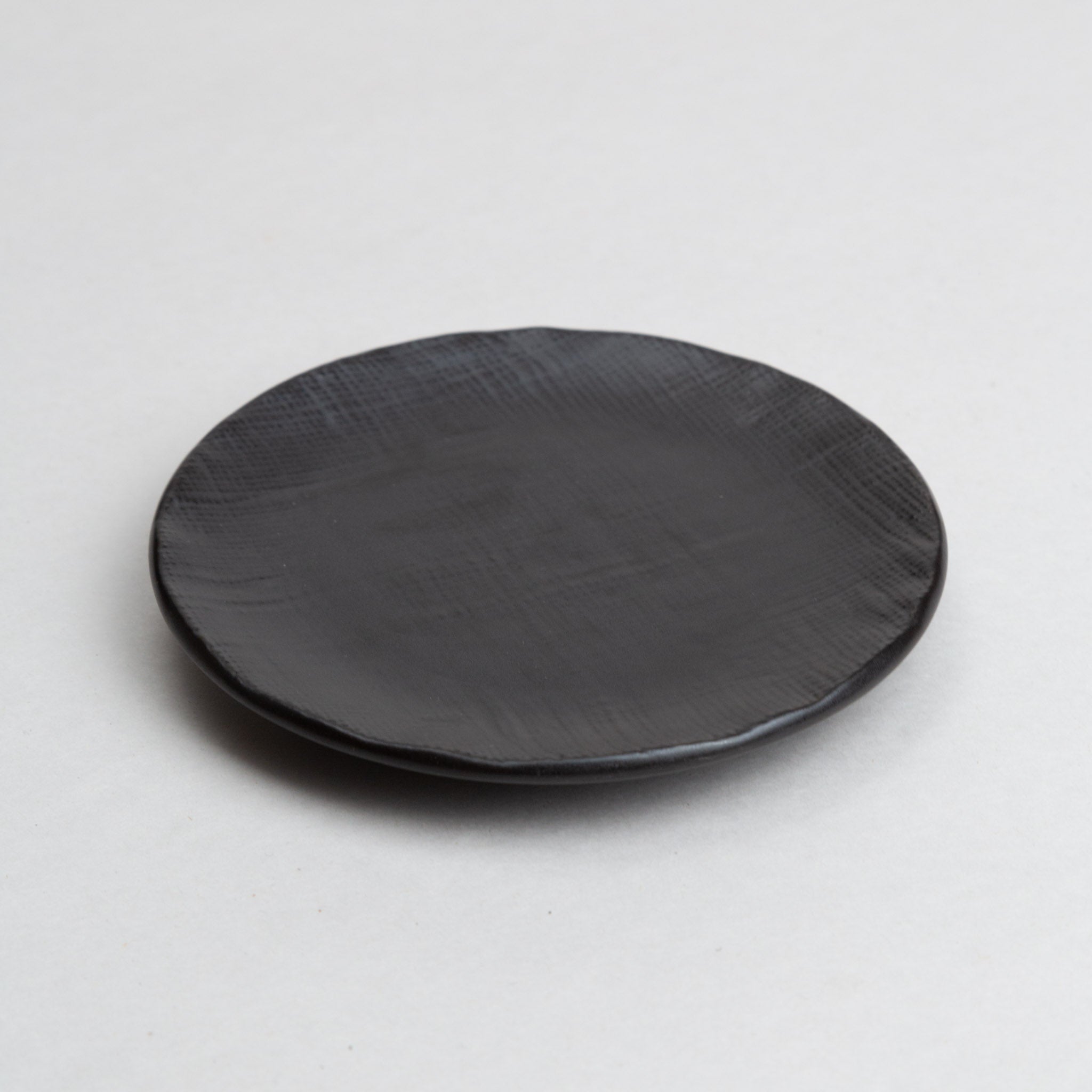 158-6096 Matt black plate 12cm