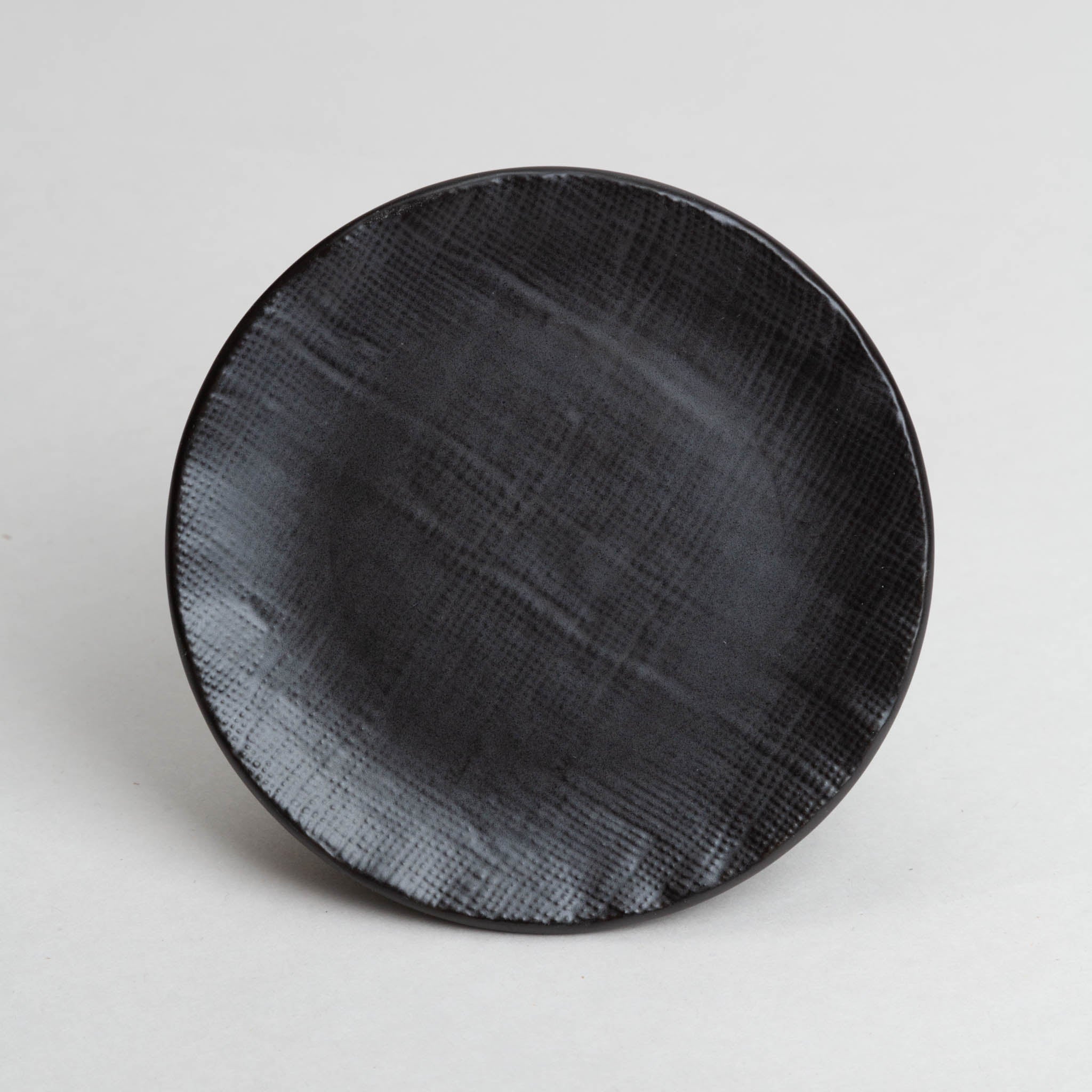 158-6096 Matt black plate 12cm