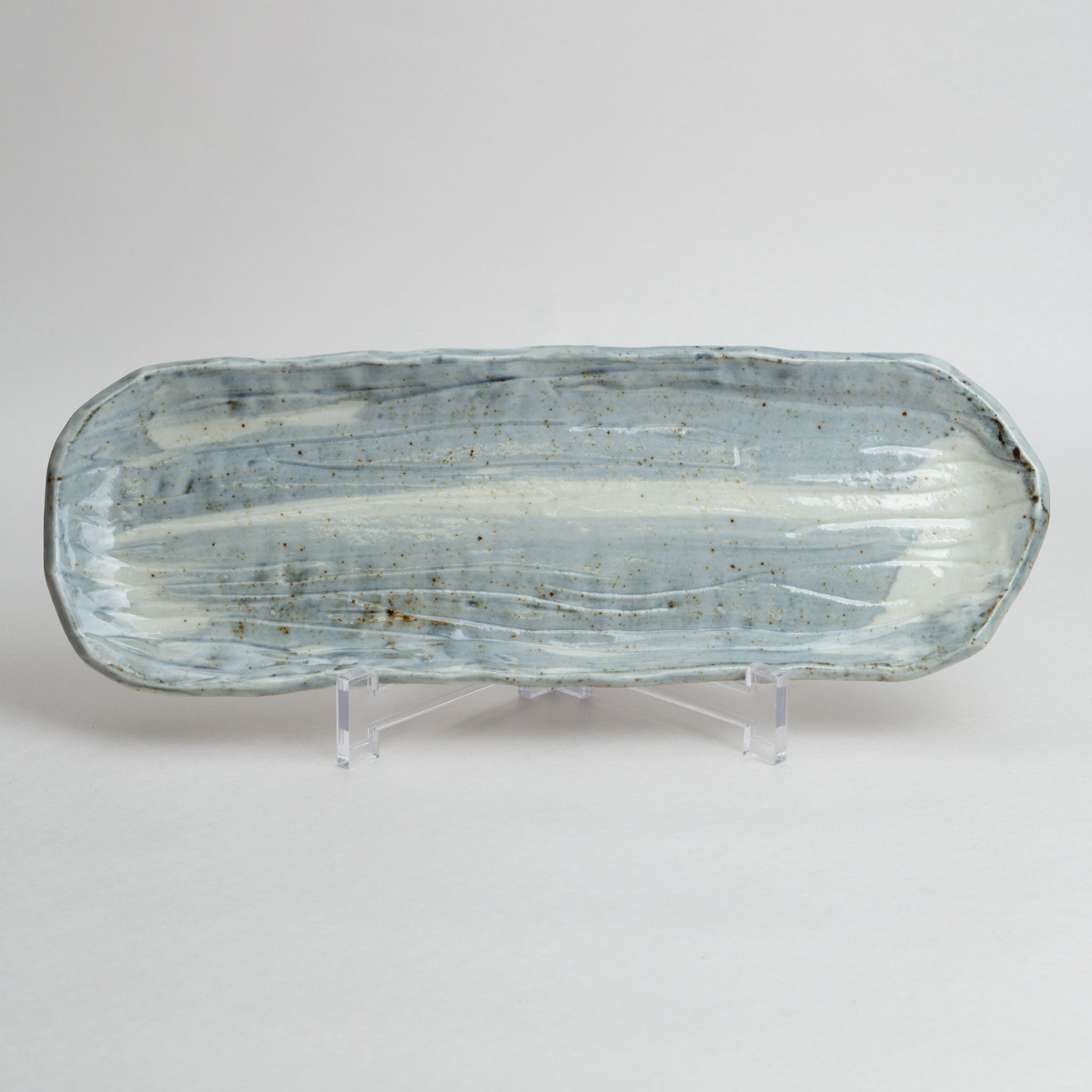 171-0326 Blue oval plate