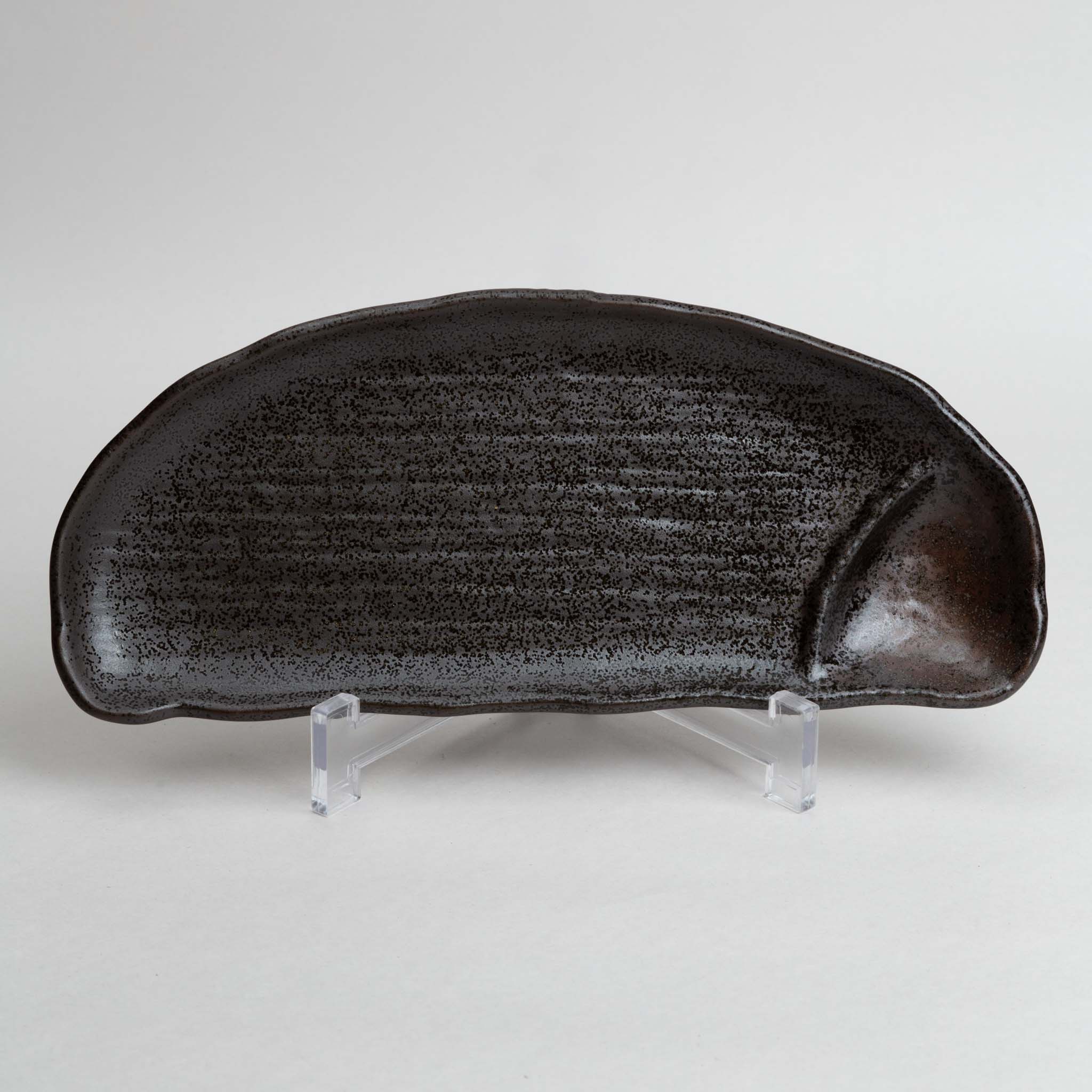 178-2877 Sectioned brown oval sanma plate