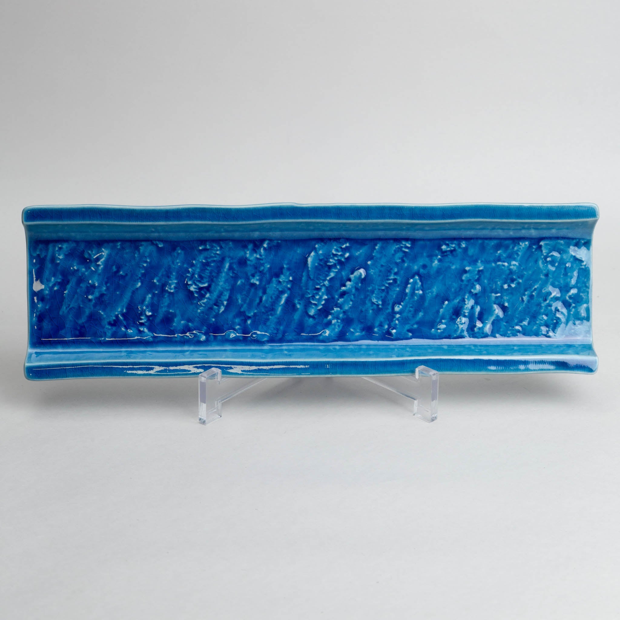 181-0490 Blue tsukidashi plate with lim