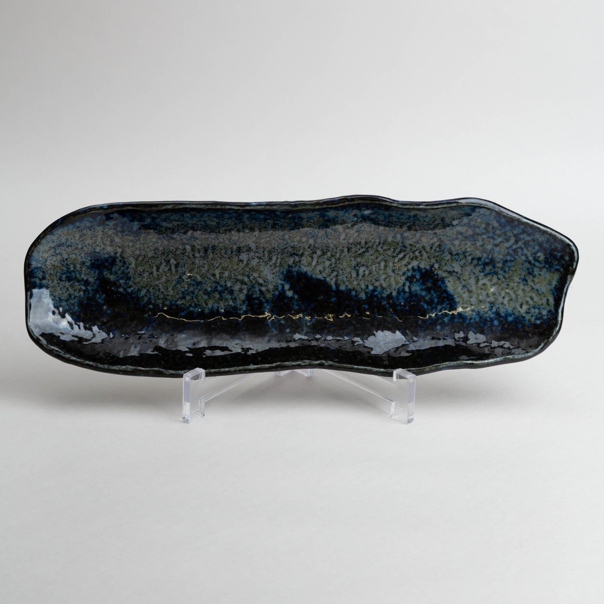 188-4685 Blue oval plate