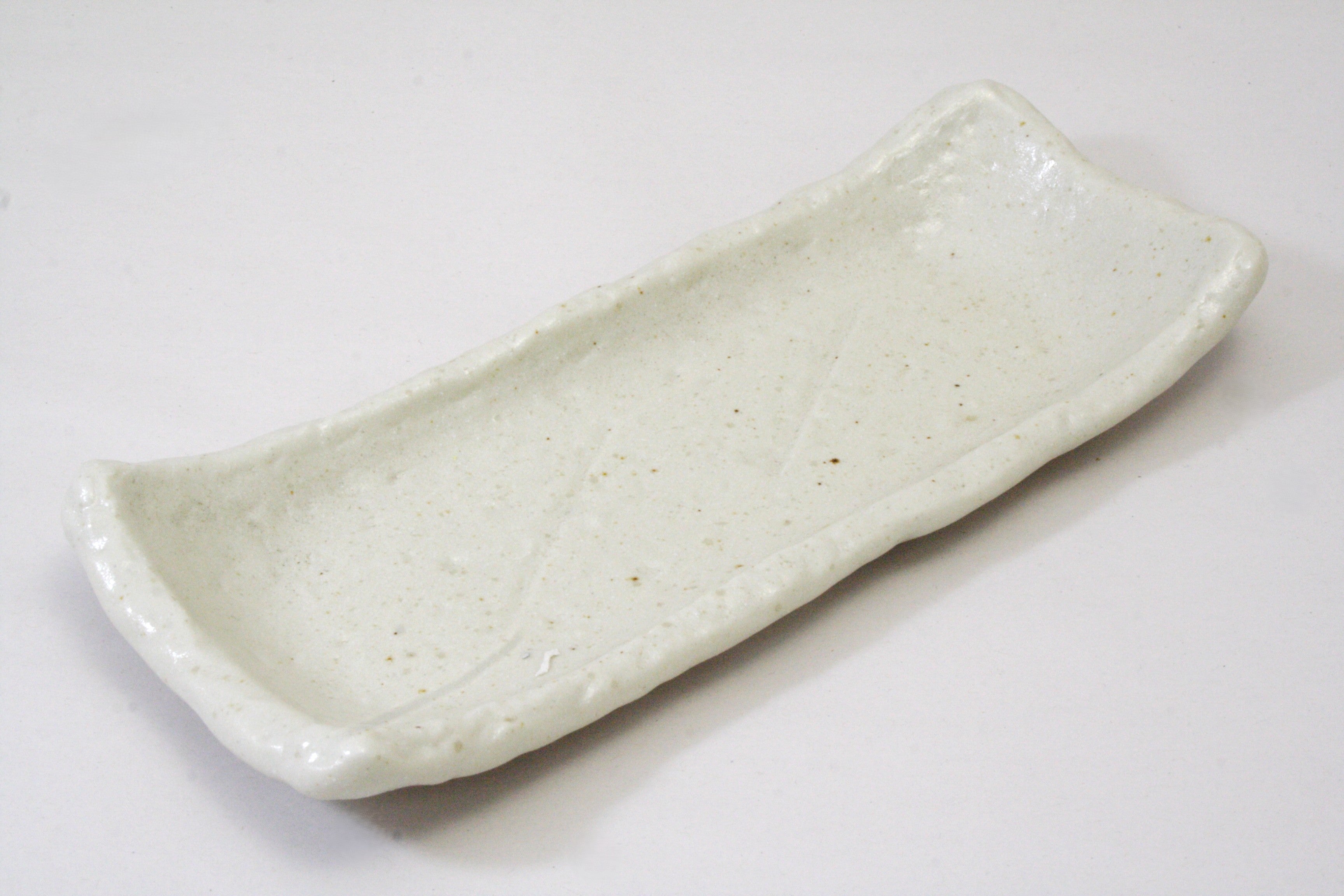 188-5488 White small tsukidashi plate 22x10cm