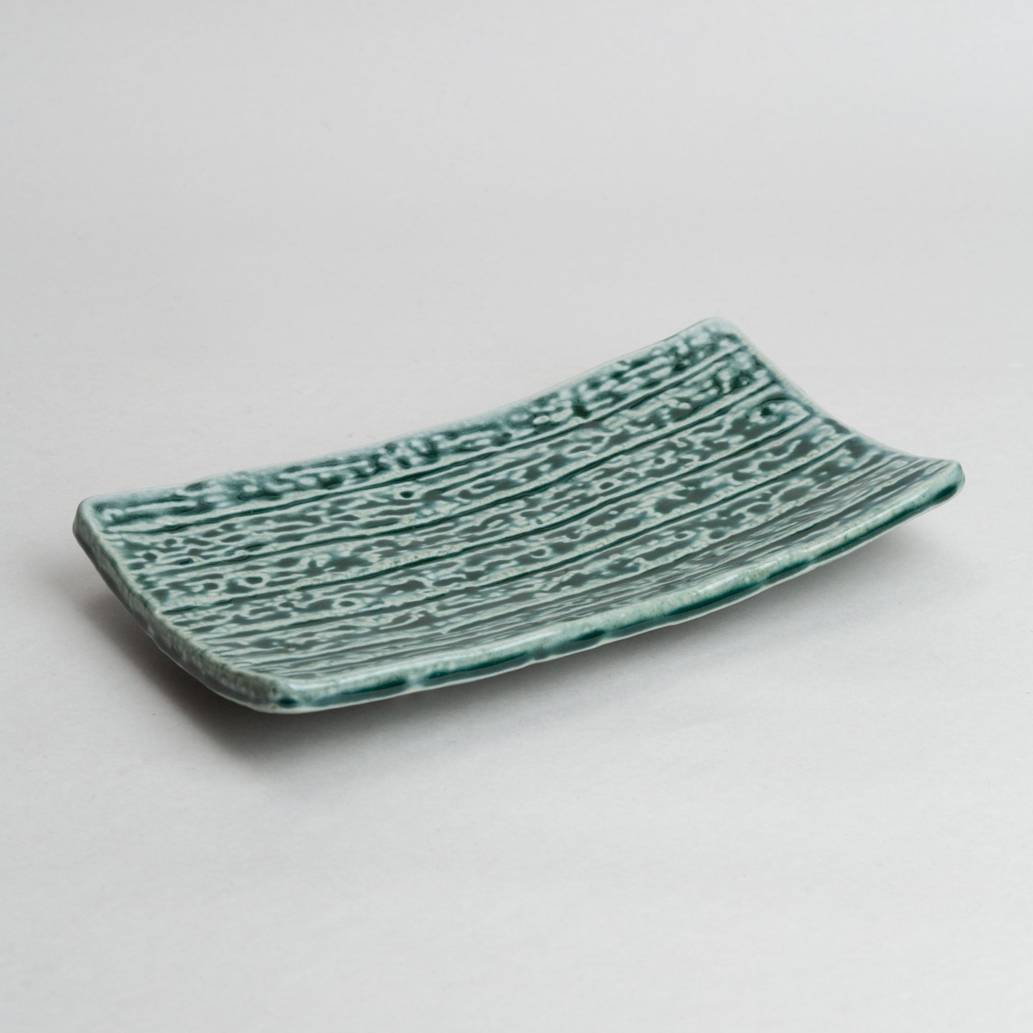 191-0316 Footed green plate