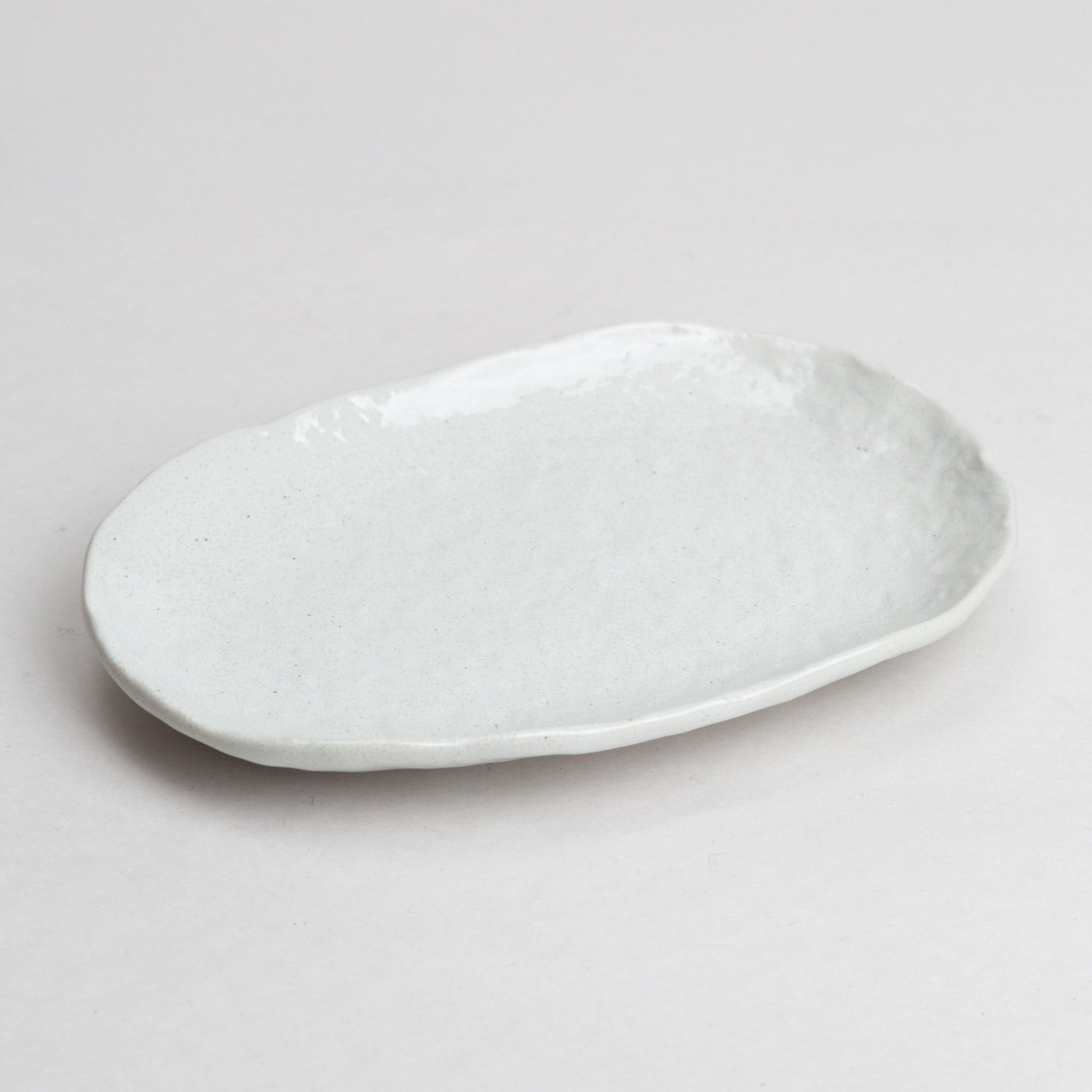 191-1101 White oval meimei plate
