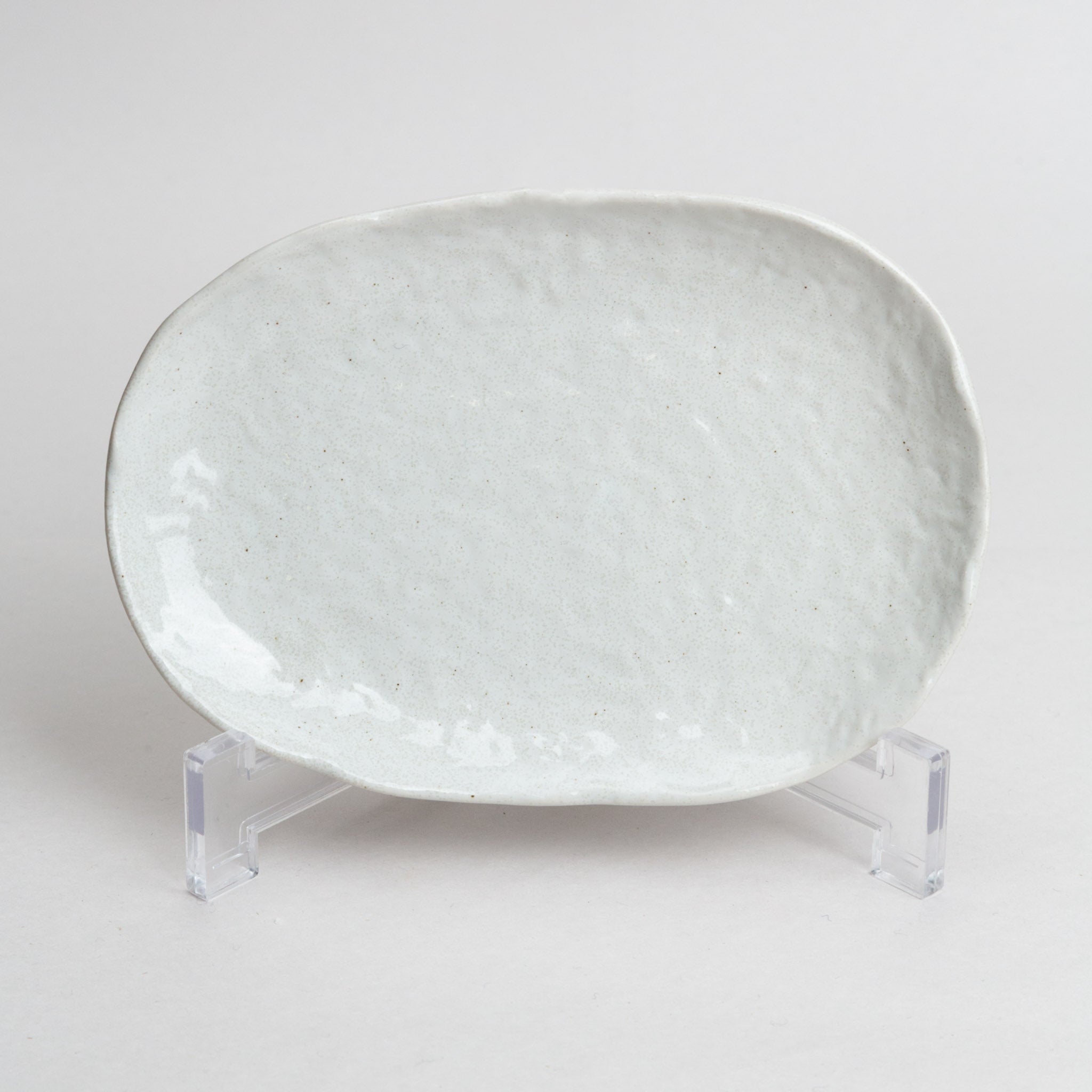 191-1101 White oval meimei plate