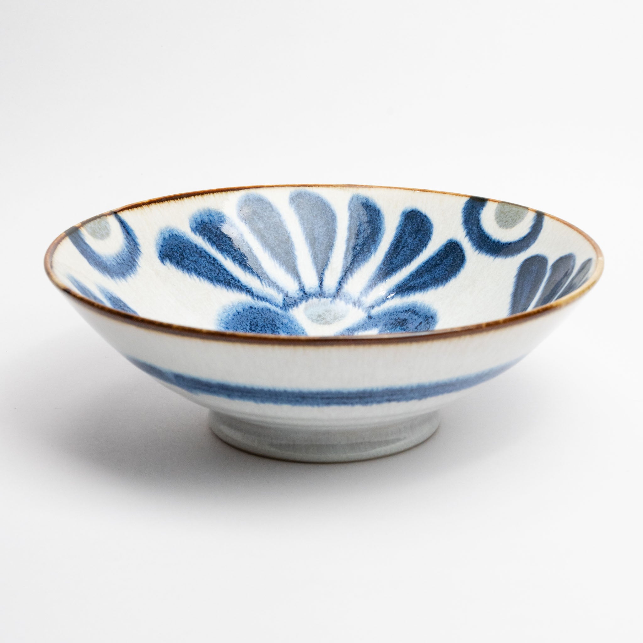 211-1893 Blue flowers large bowl