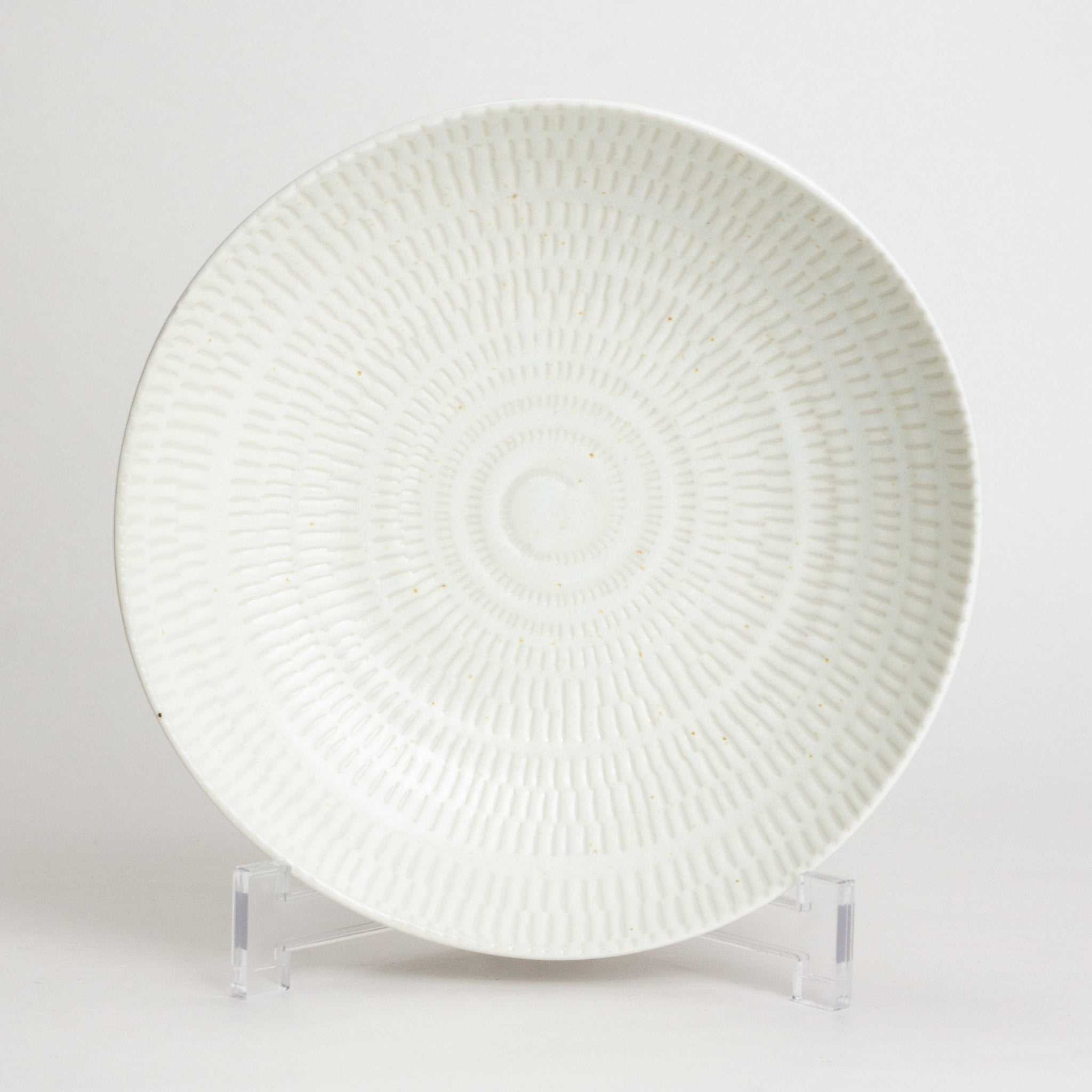 221-1287 Kanna white shallow bowl