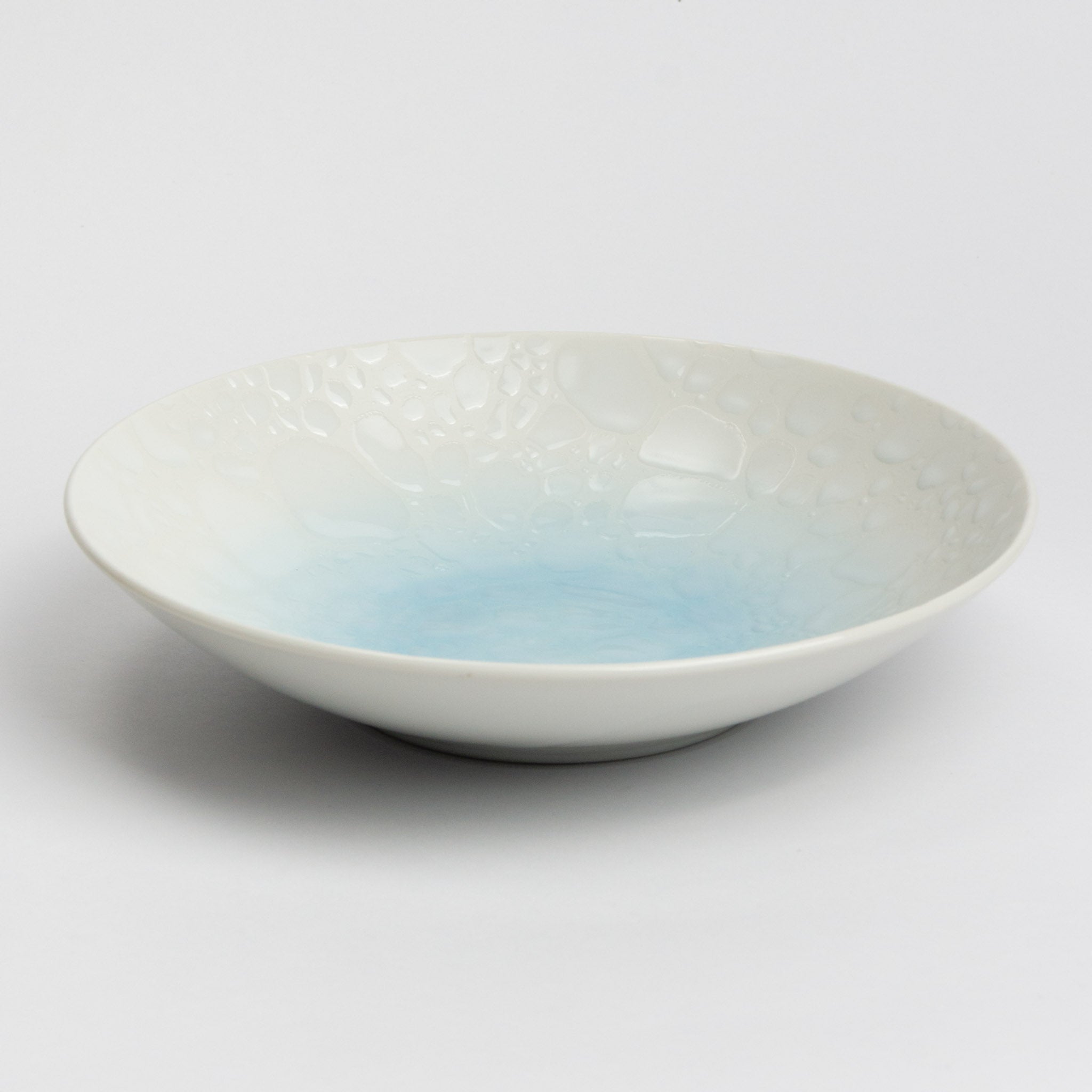 231-1829 Blue bubbles shallow bowl