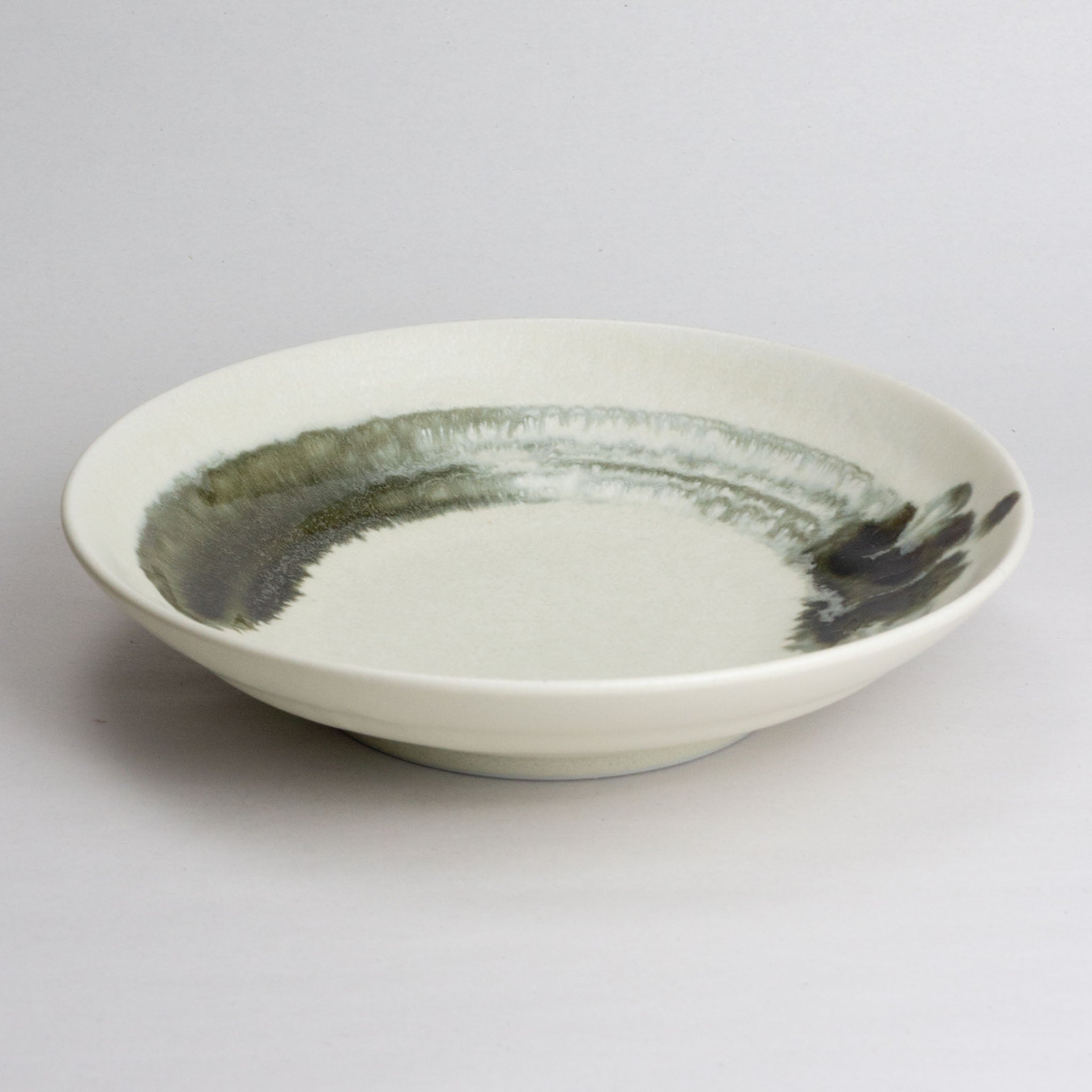 238-4139 Green line shallow bowl