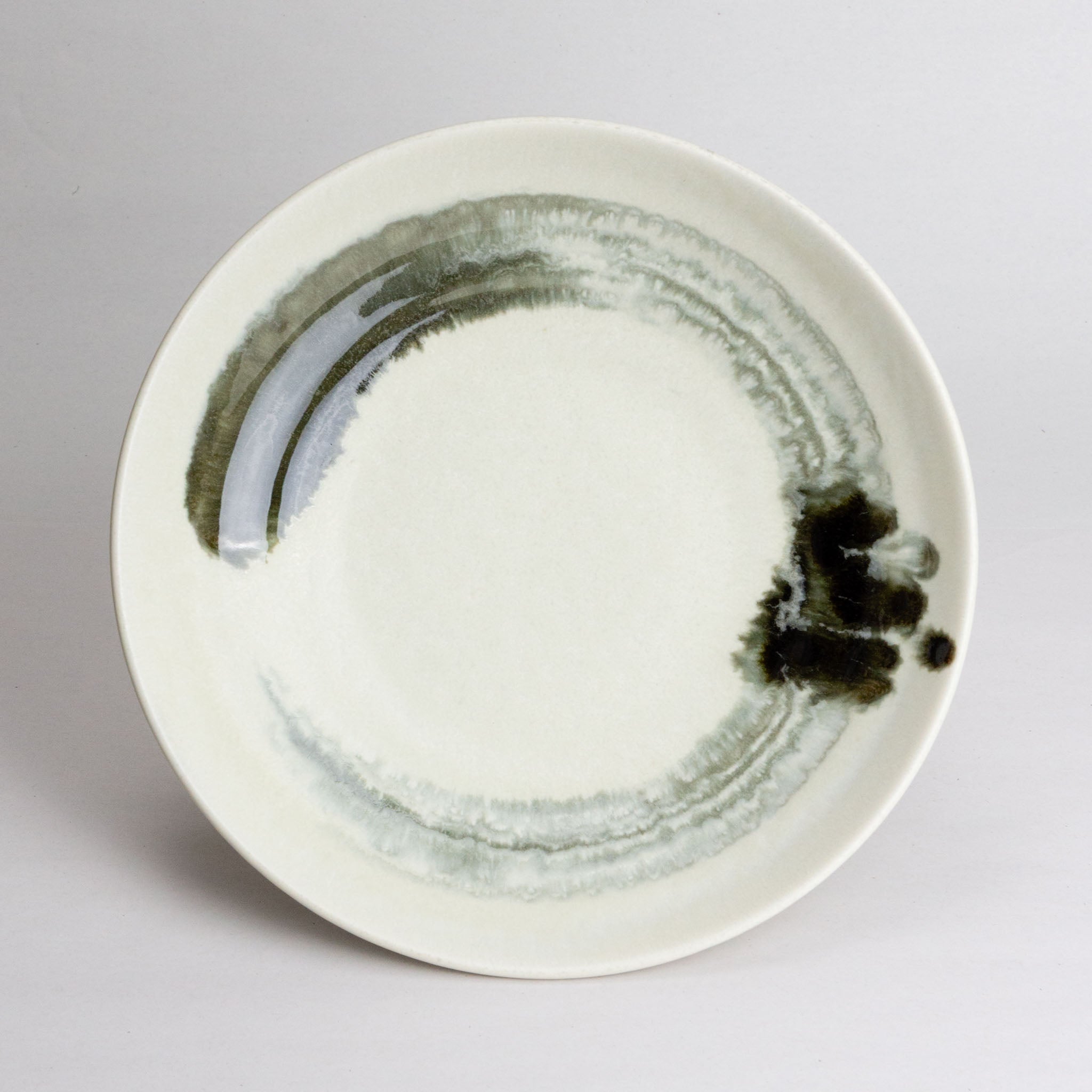238-4139 Green line shallow bowl