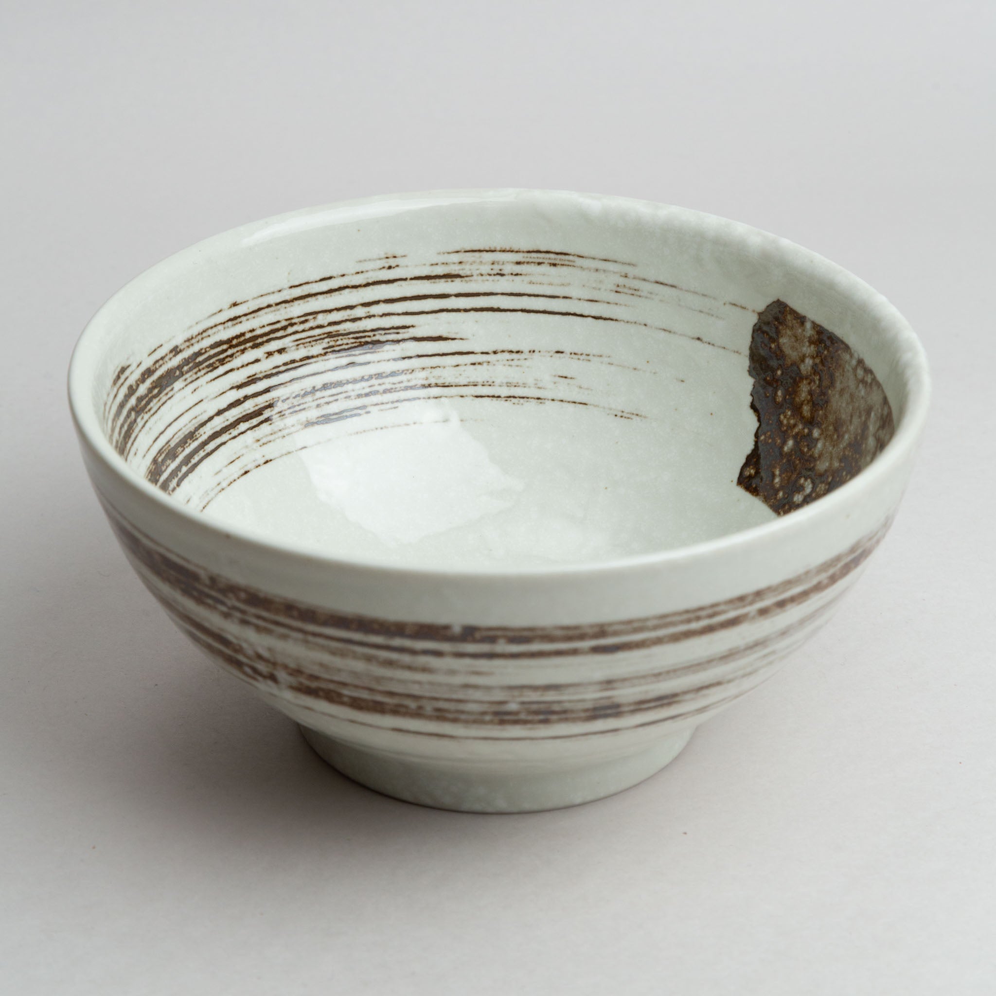 241-0632 Brush on white large bowl