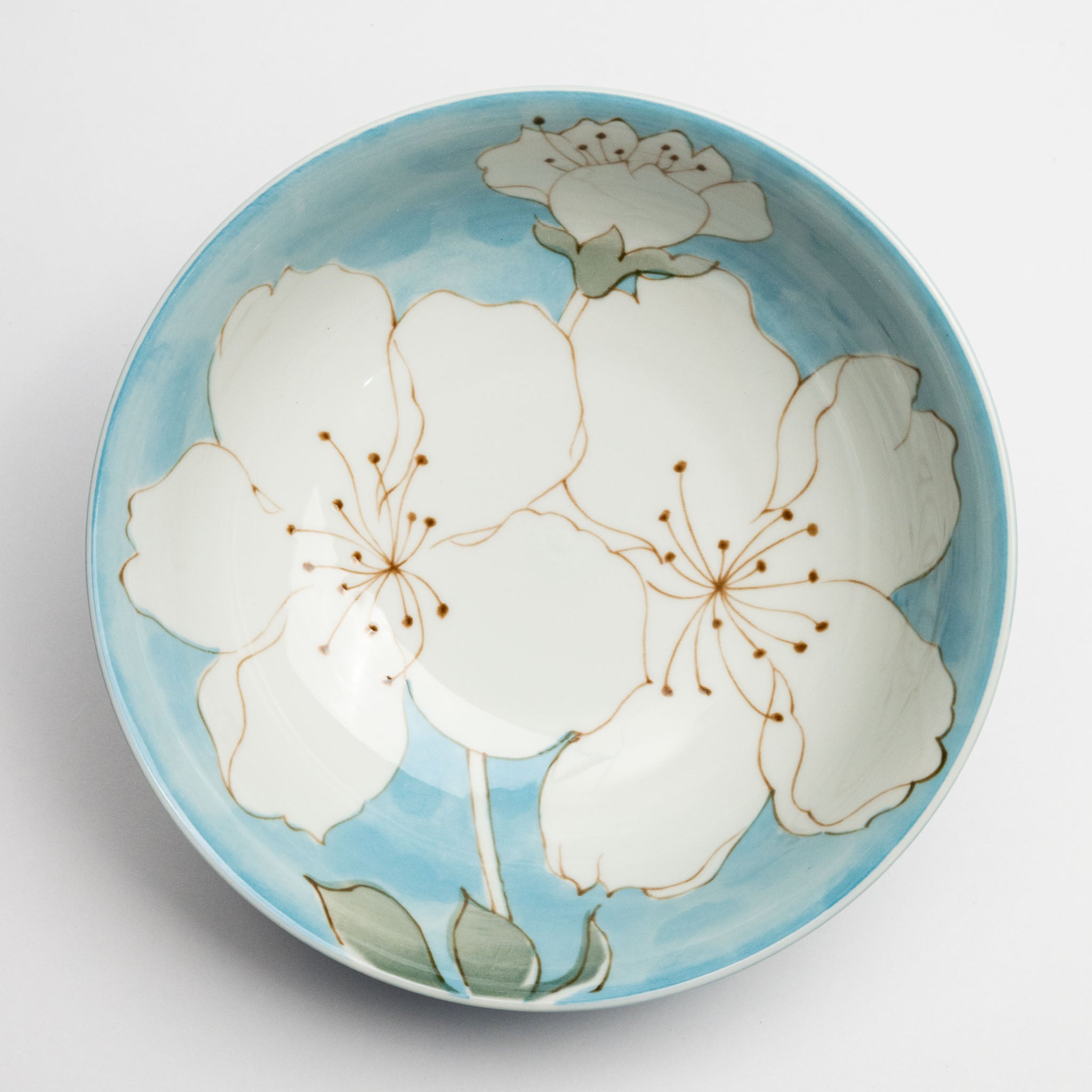 241-1425 Blue sakura ramen bowl 19cm