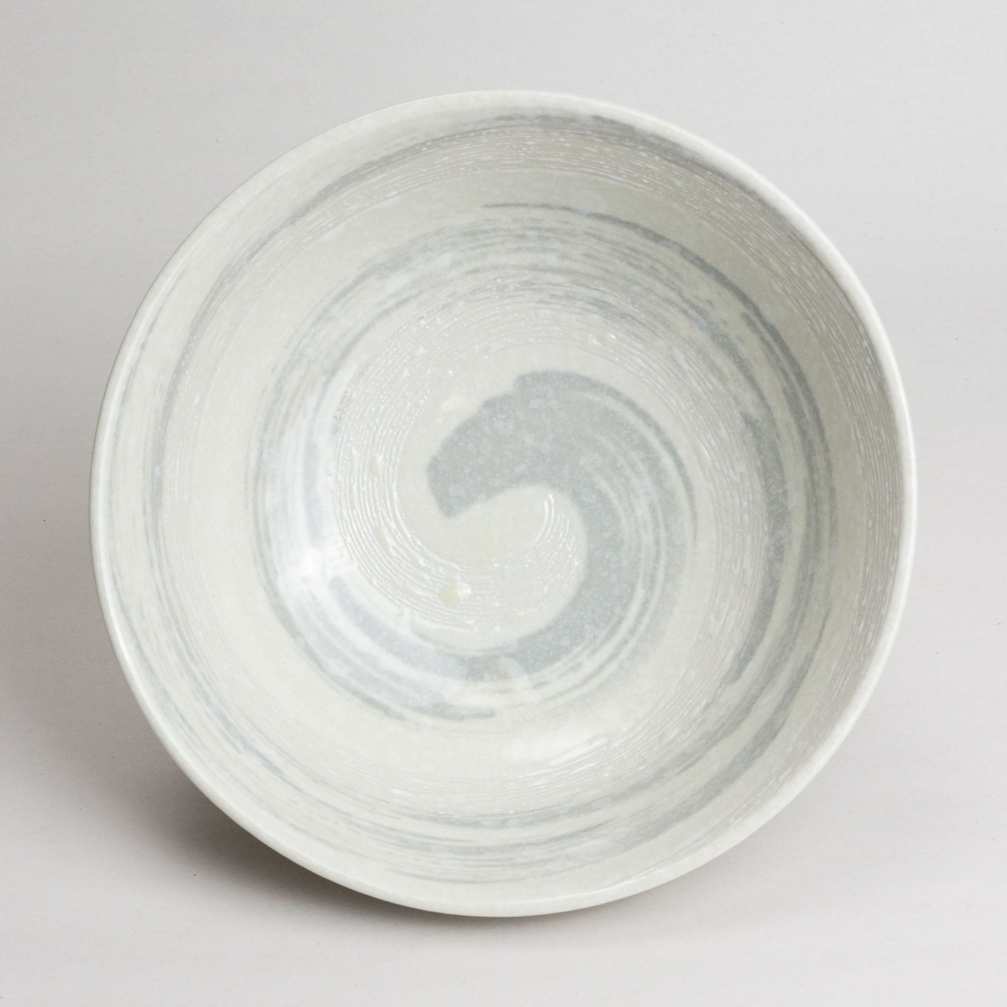 248-2968 White whirl ramen bowl