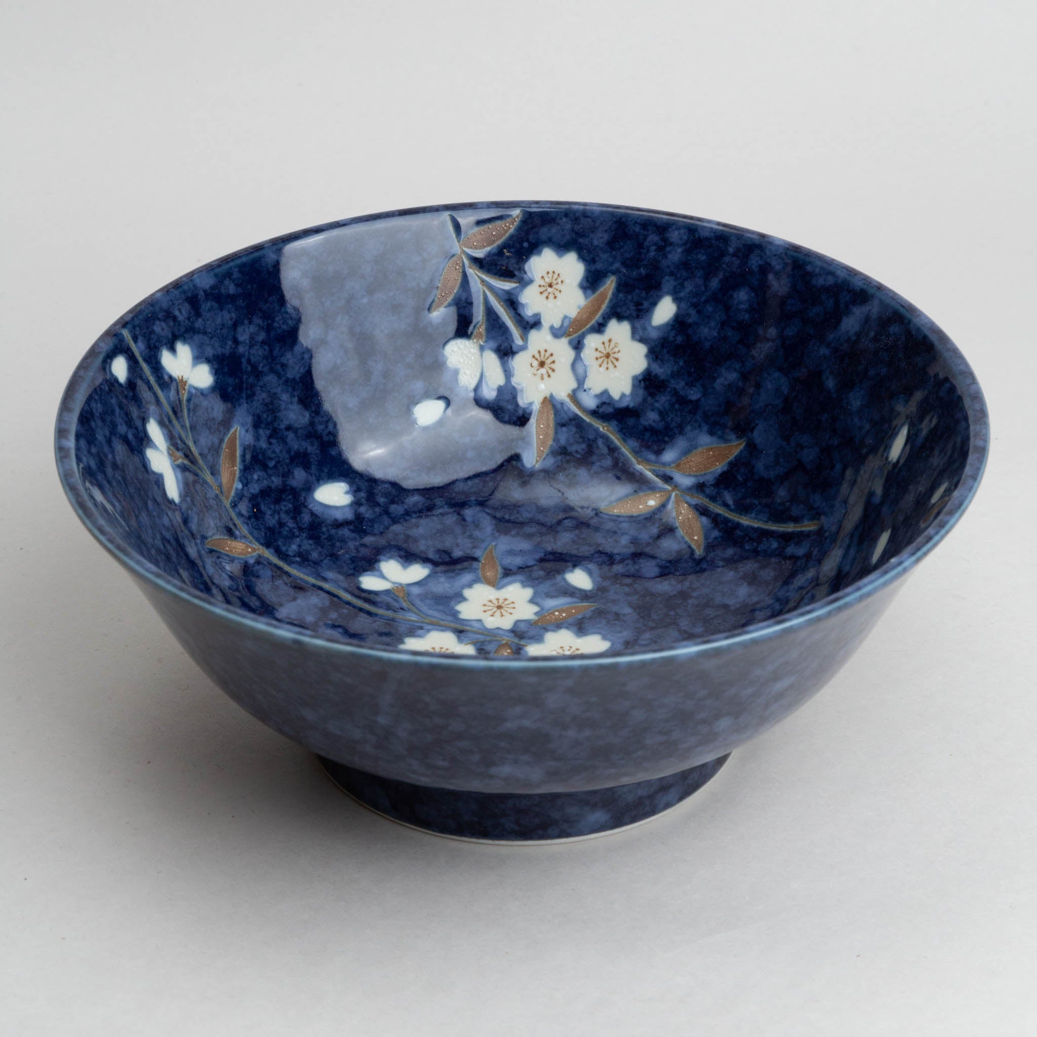 248-3566 Blue sakura ramen bowl