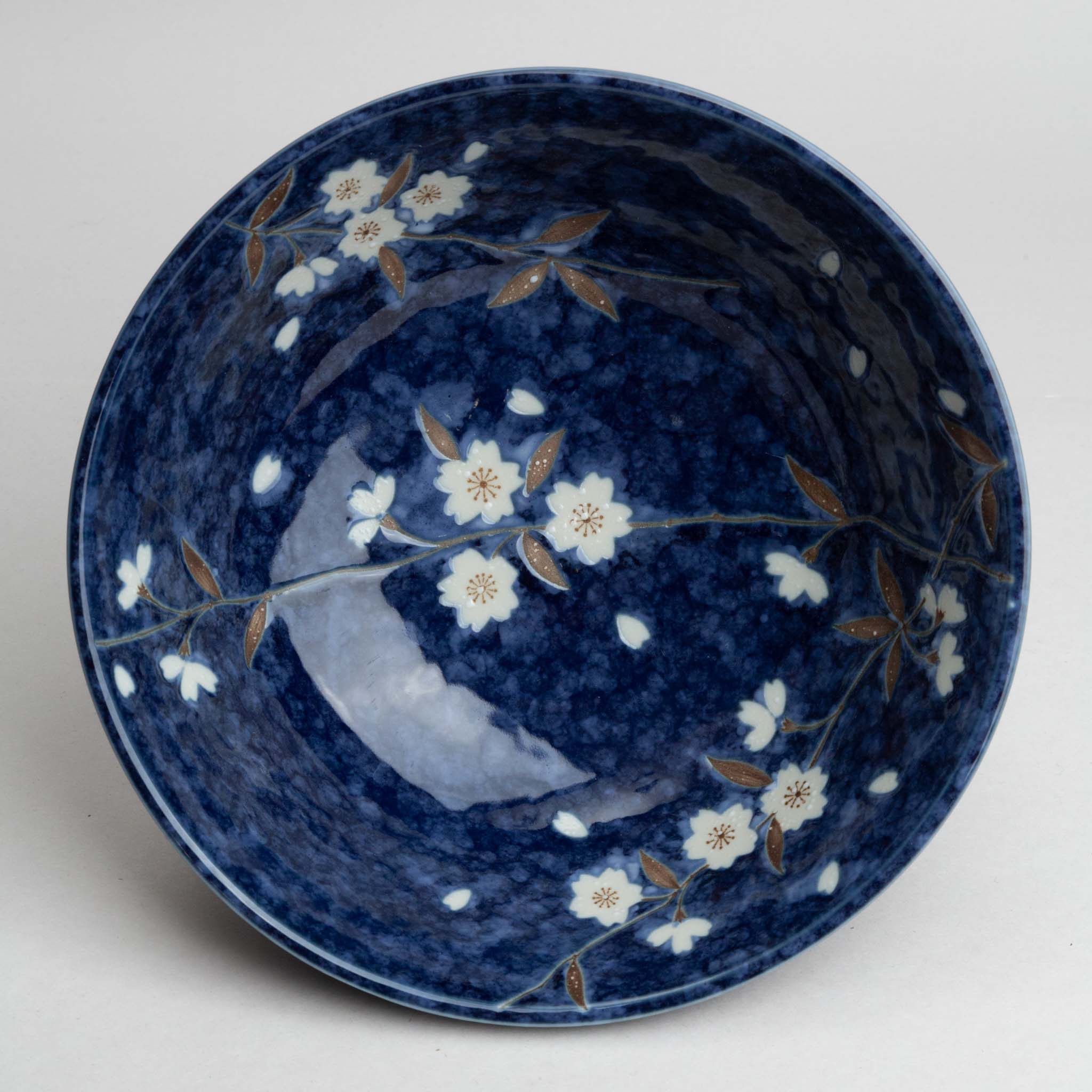 248-3566 Blue sakura ramen bowl