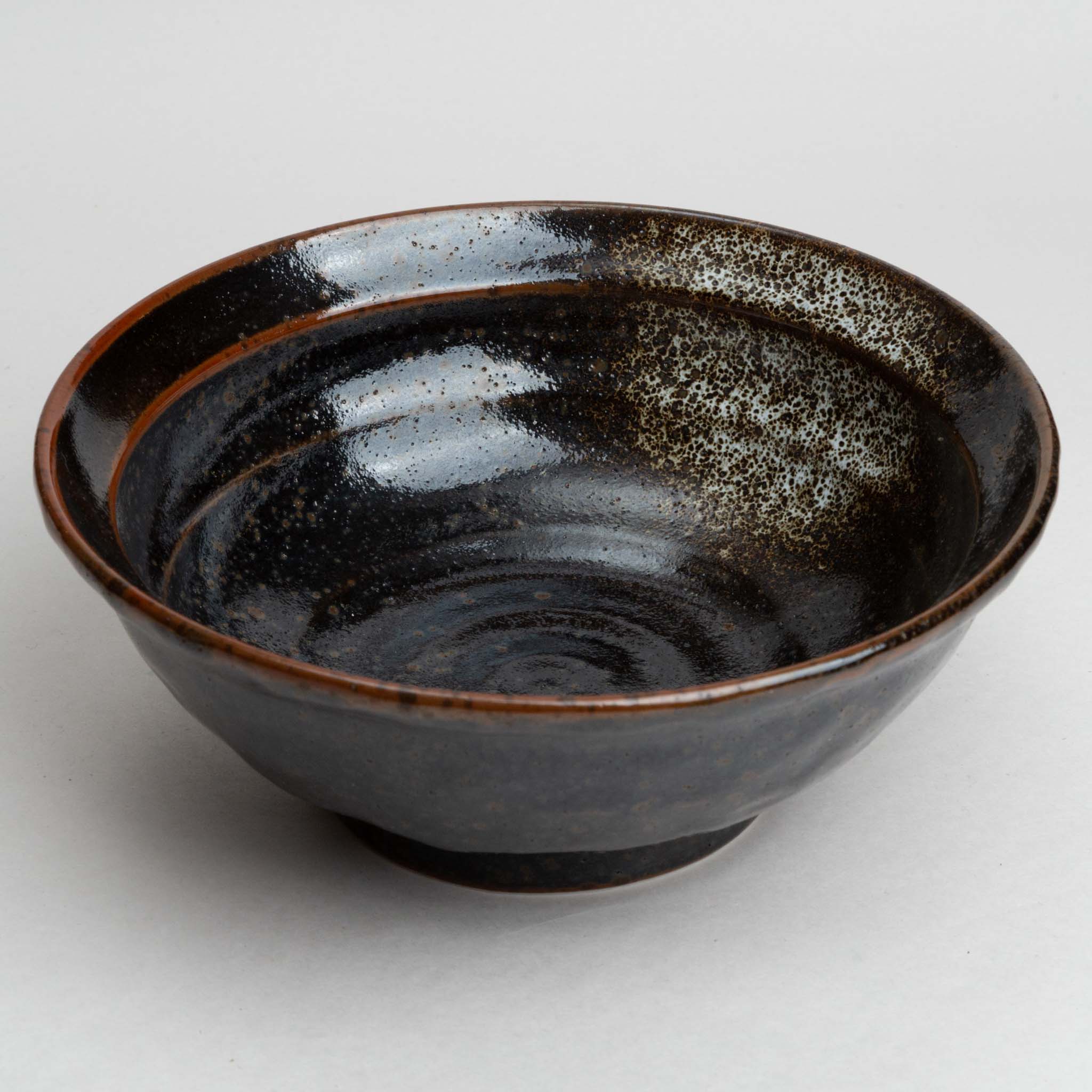 248-3628 Splash on brownish black ramen bowl