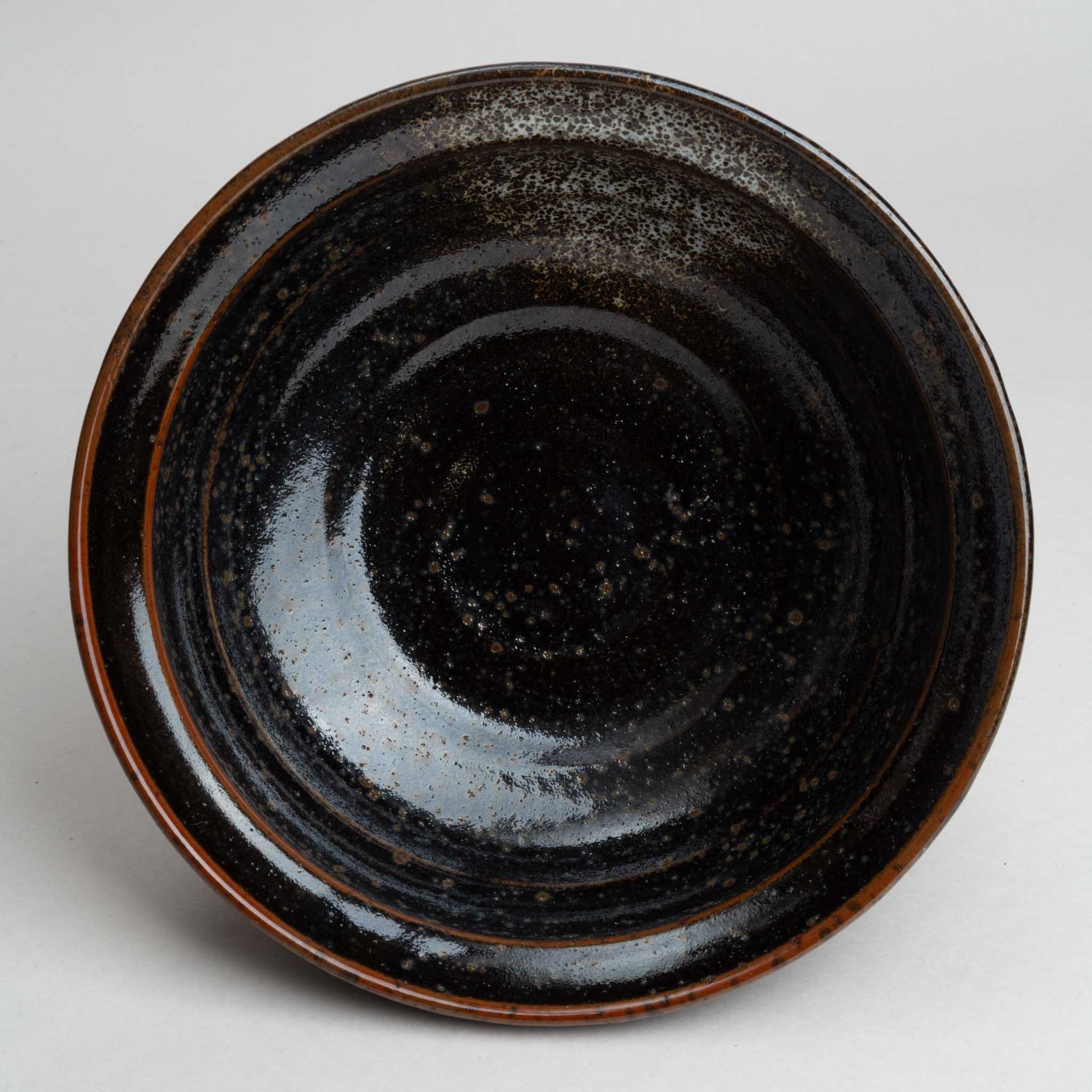 248-3628 Splash on brownish black ramen bowl