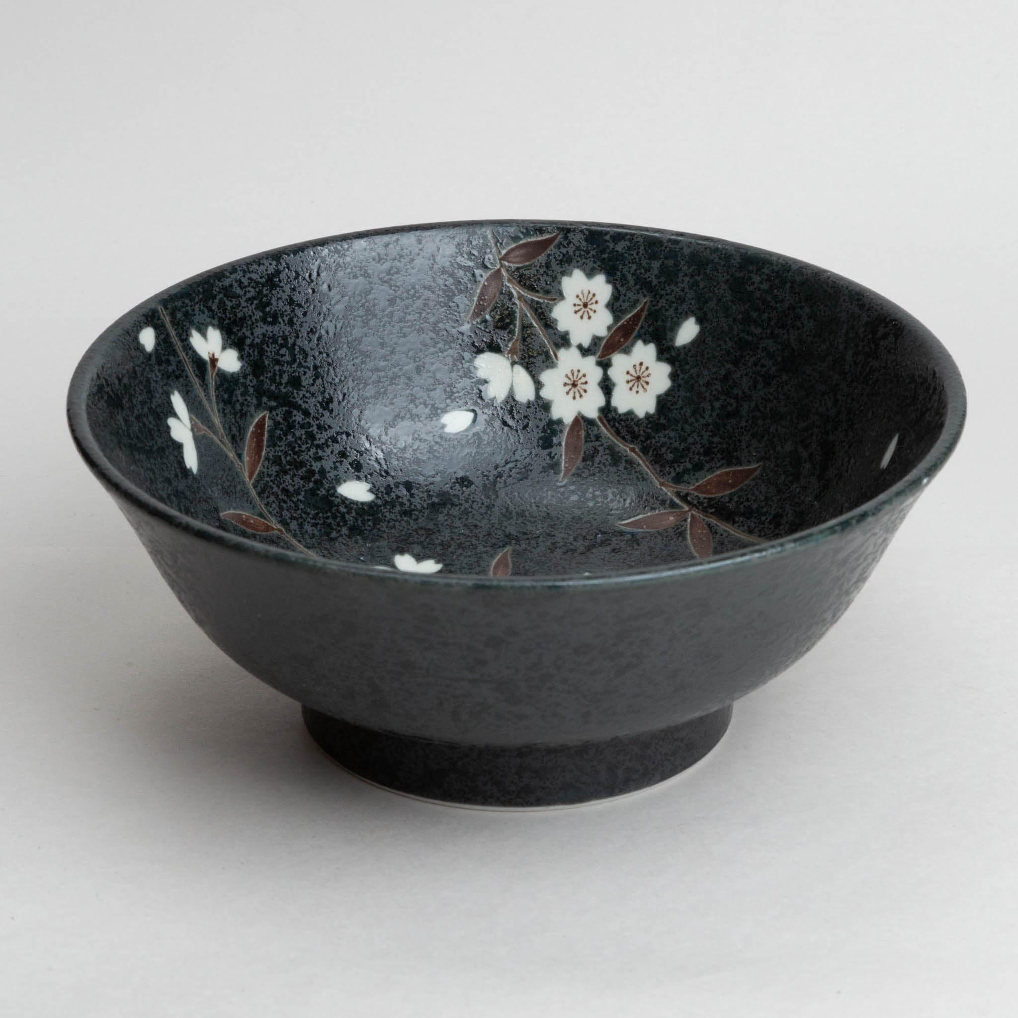 248-4310 Black sakura ramen bowl