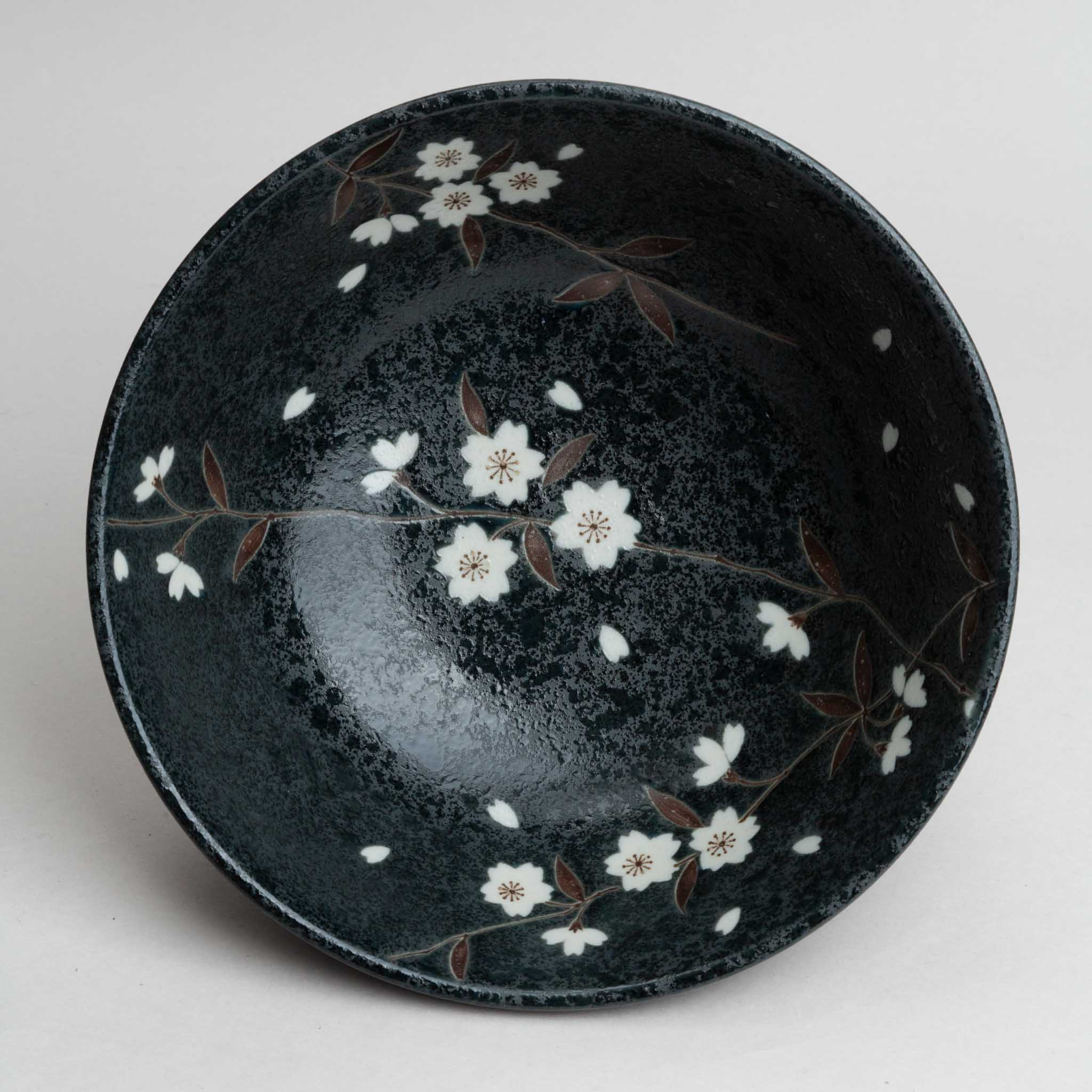 248-4310 Black sakura ramen bowl