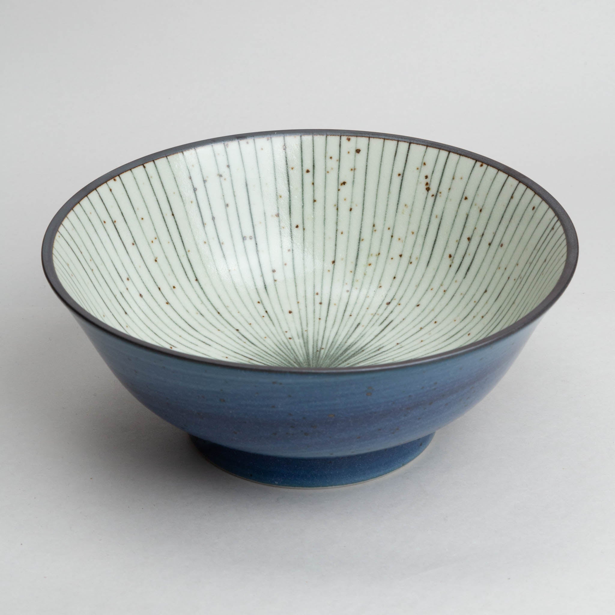 248-4521 Green stripes ramen bowl