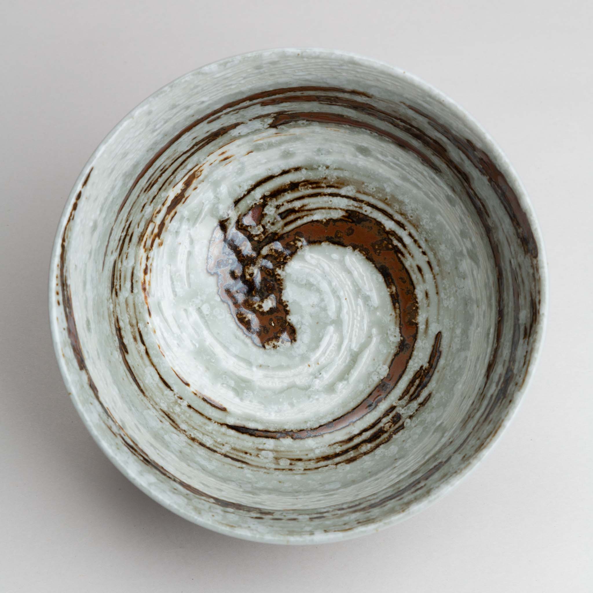 258-2519 Brown whirl donburi bowl
