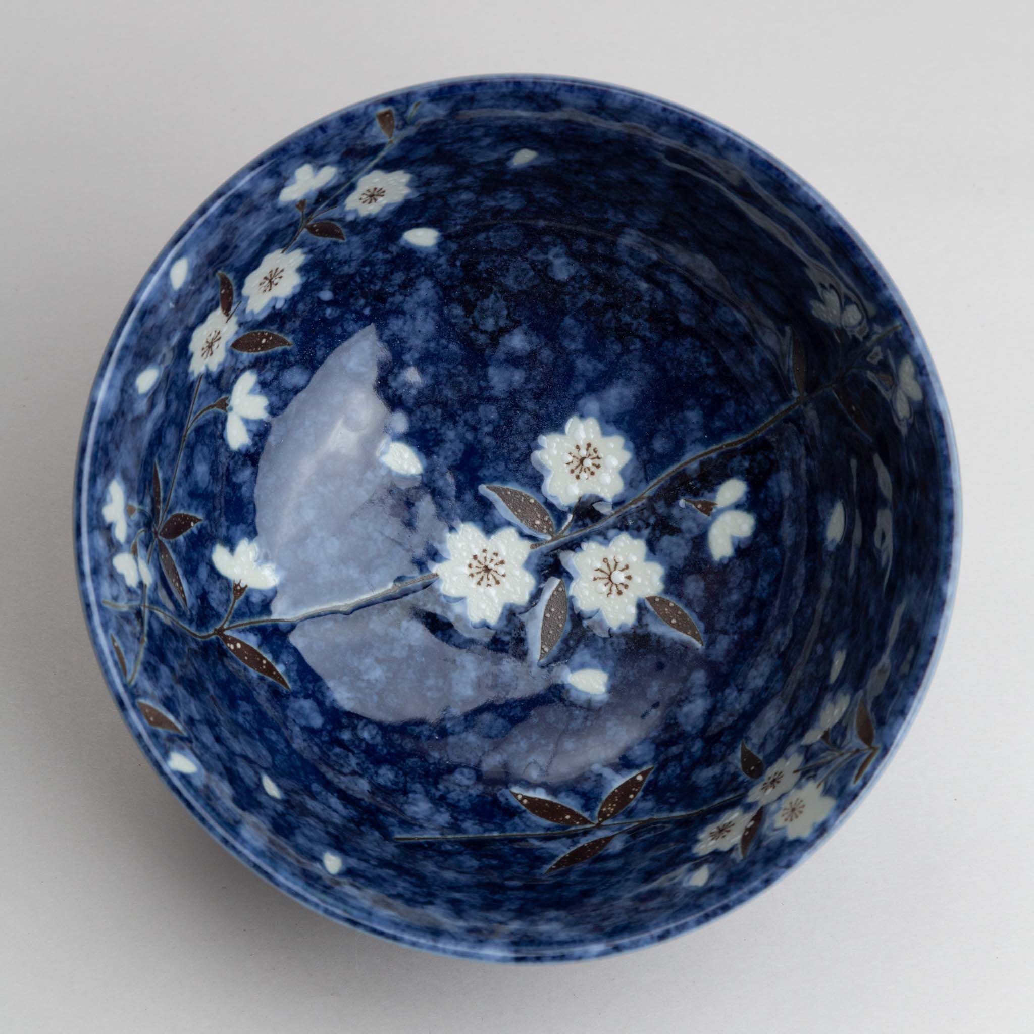 258-3238 Navy sakura donburi bowl