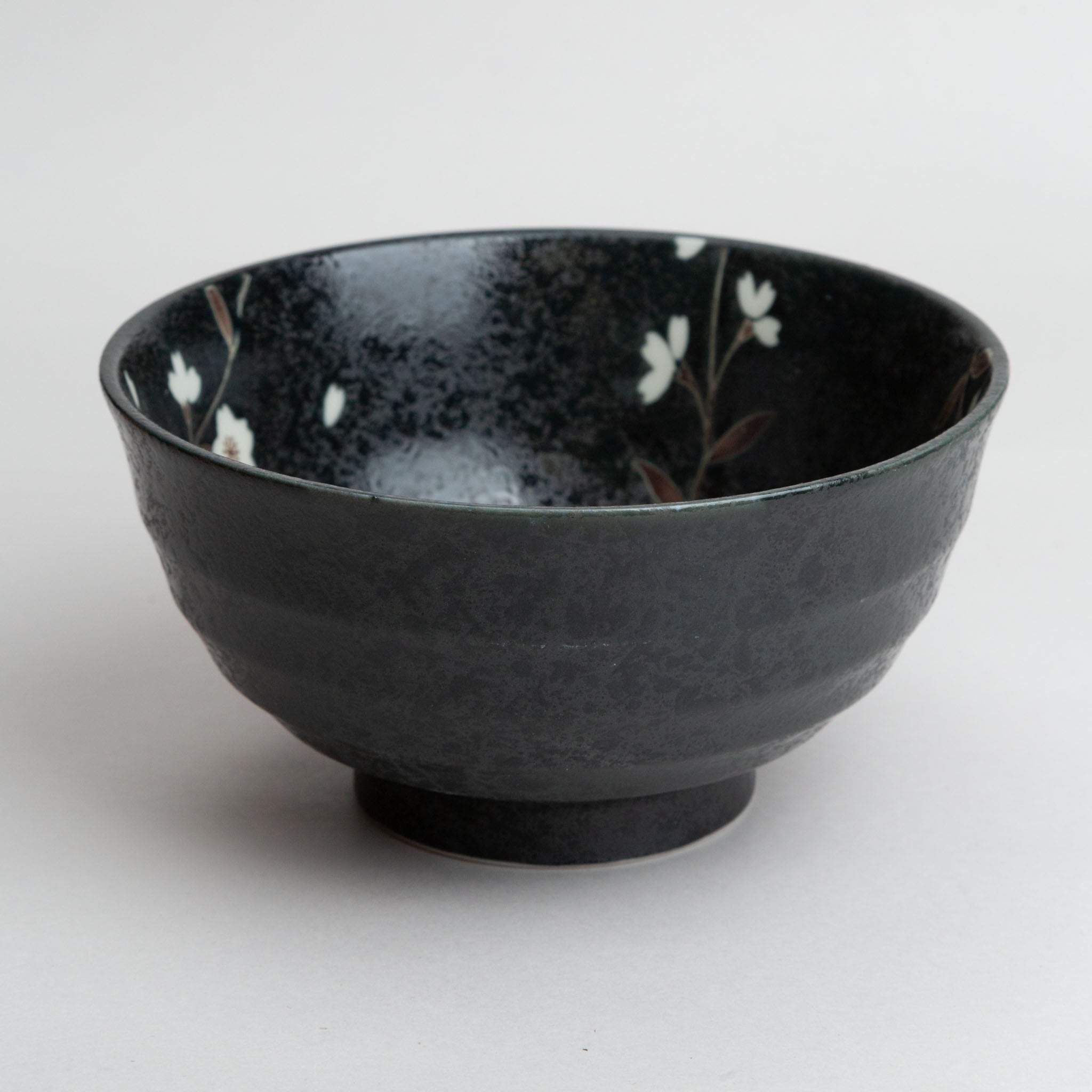 258-3408 Black sakura donburi bowl