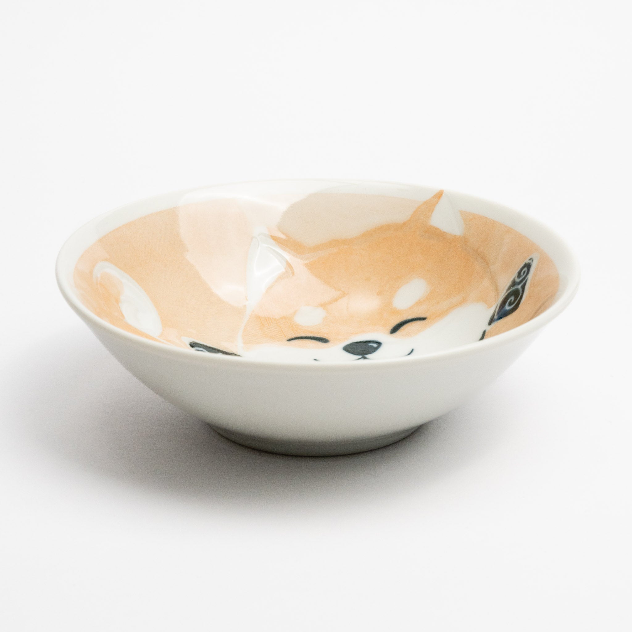 261-1618 Smiley dog bowl orange