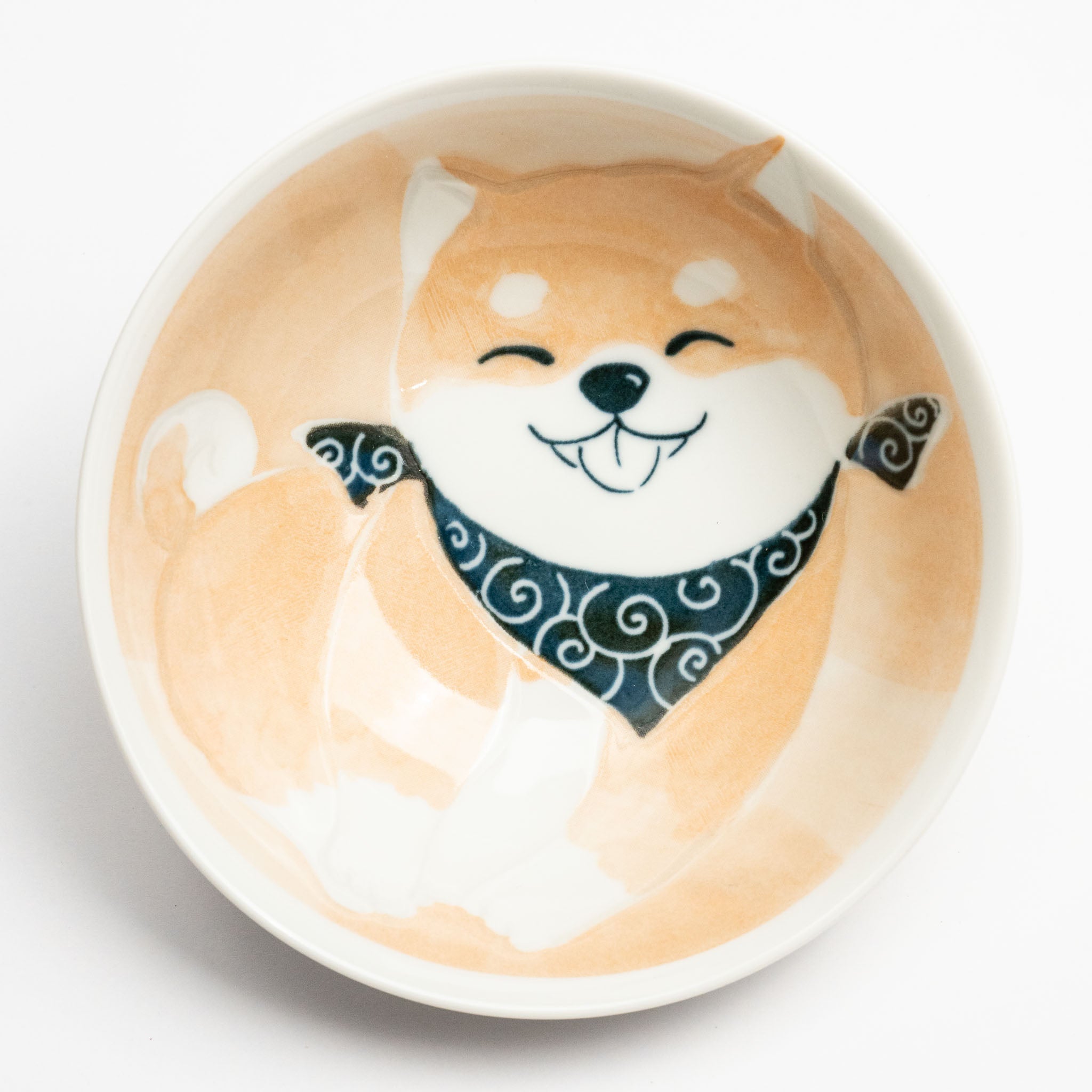 261-1618 Smiley dog bowl orange