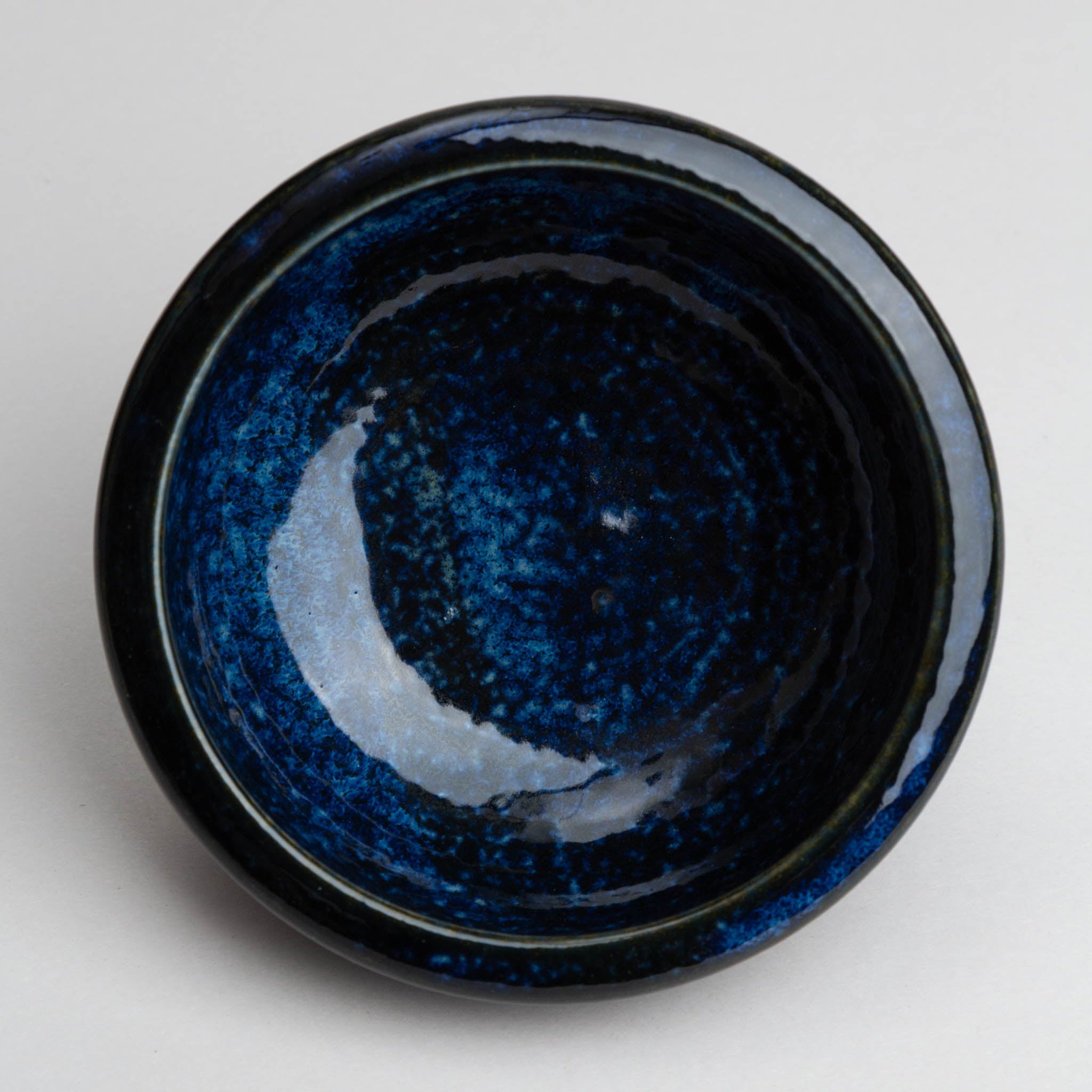 268-4165 Blue thick small bowl 13cm