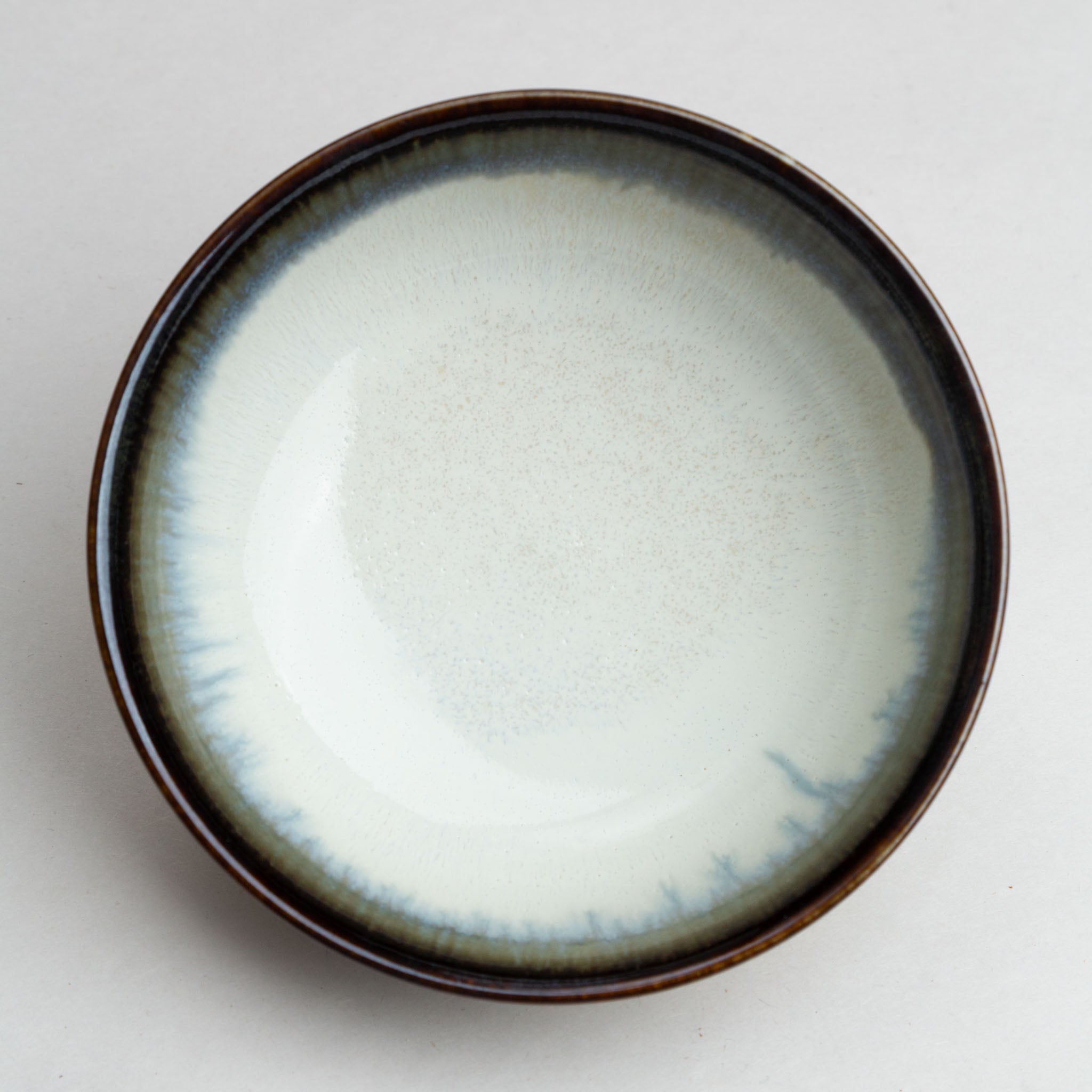268-6037 White small bowl with blue edge 13cm