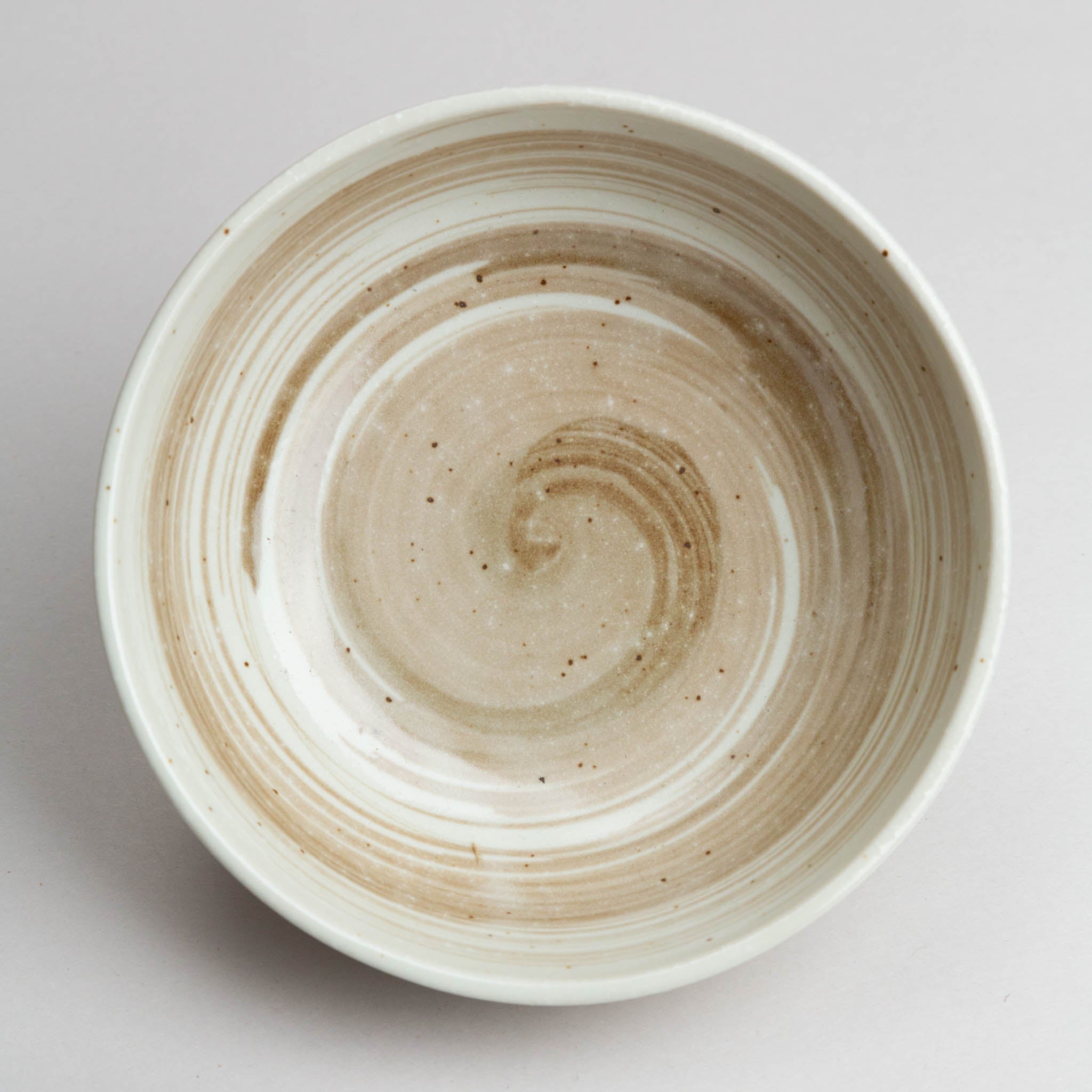 268-6049 Brown whirl bowl 13cm