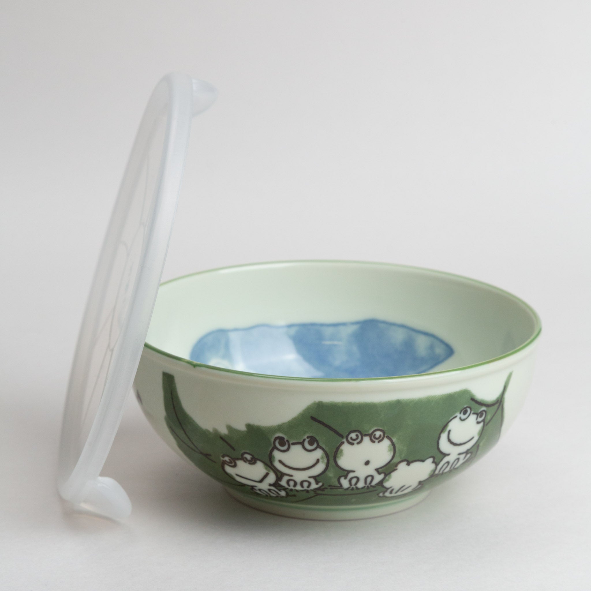 271-0253 Green frog bowl w/Lid