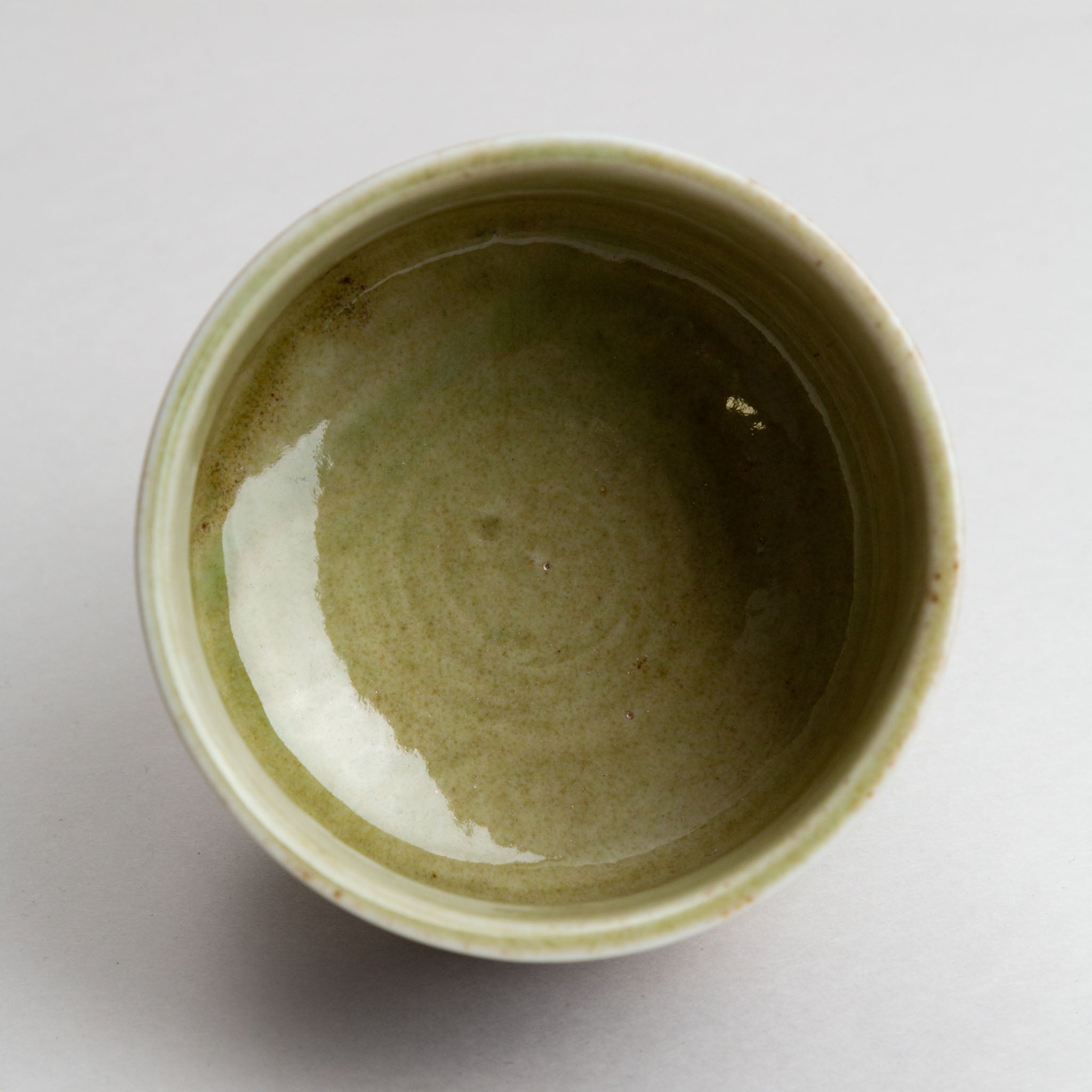 278-5737 Green rice bowl with wooden lid