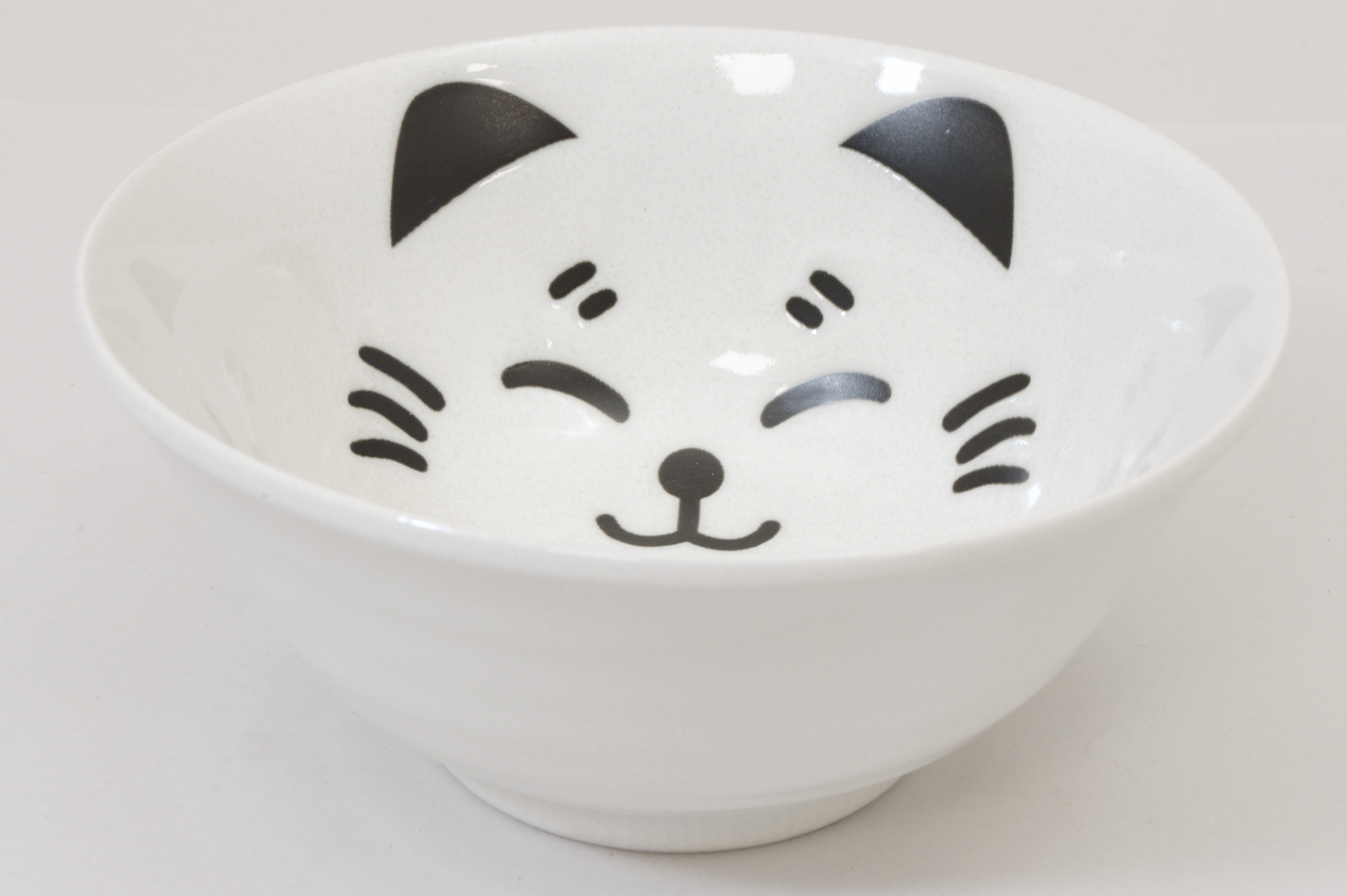 311-0830 cat white bowl 15cm
